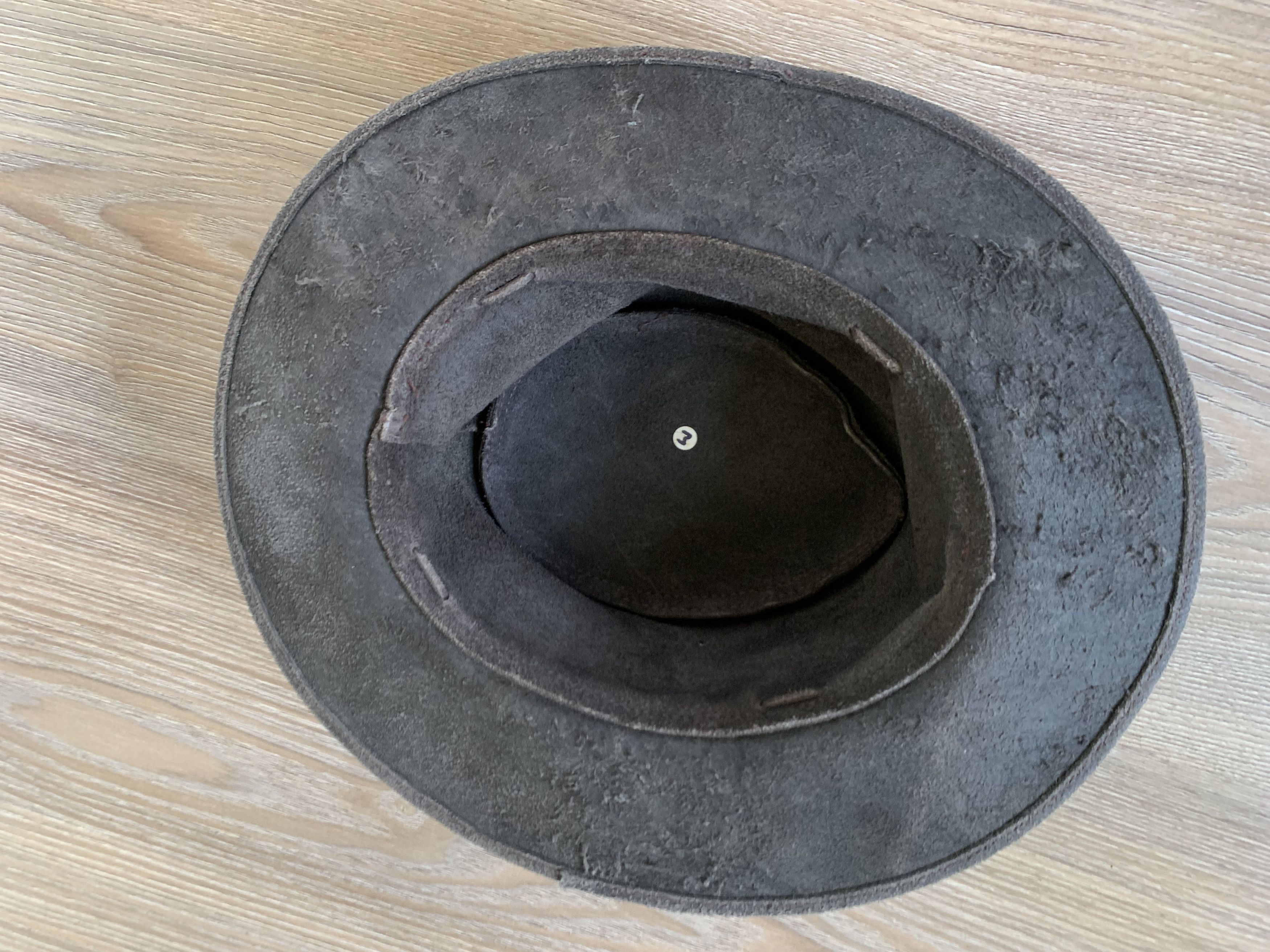 Designer Vintage Hand Made Leather Hat Size ONE SIZE - 5 Thumbnail