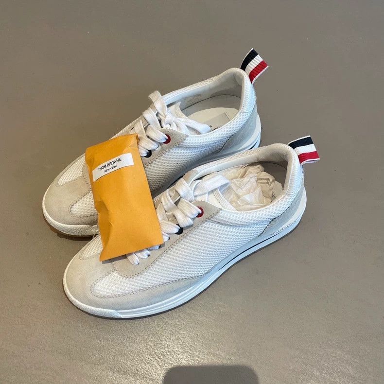 Thom Browne Thom Browne Women's Logo Lace-Up Sneakers - dmc Size US 6 / EU 39 - 1 Thumbnail