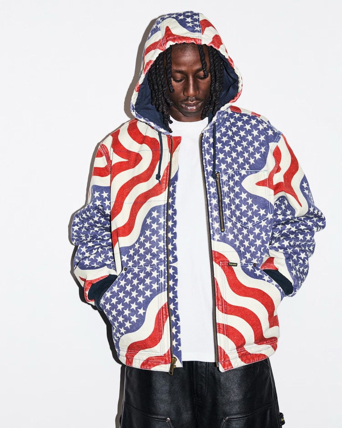 Supreme Eye of Horus デニム フーデッド ジャケット Supreme Supreme Eye of Horus Denim Hooded Work Jacket FW13 | Grailed
