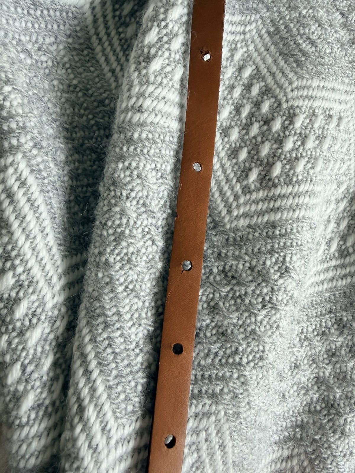 Other MAISON BOINET FRANCE-MADE RED-BROWN LEATHER BOW TIE BELT Size ONE SIZE - 8 Thumbnail