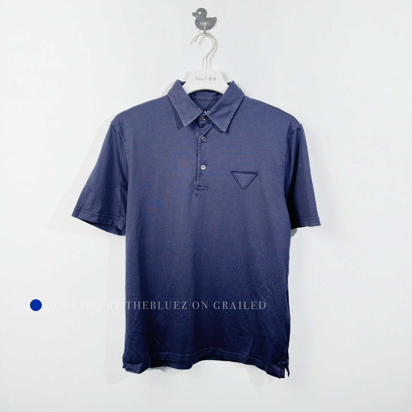 Prada Blue Short-Sleeve Polo Shirt (Size M) Size US M / EU 48-50 / 2 - 1 Thumbnail