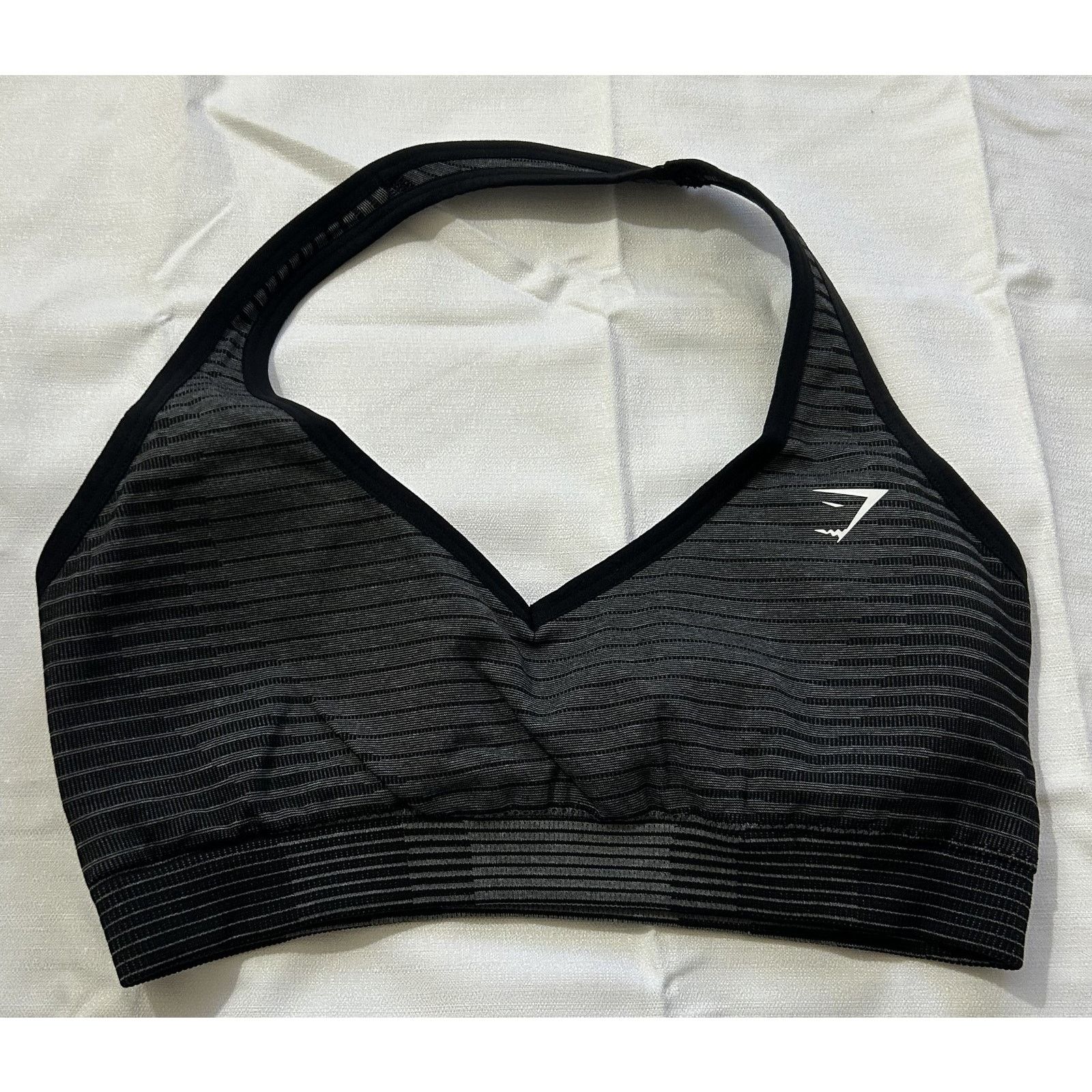 Gymshark NWOT-Women's Gymshark Seamless Sports Bra Black/Grey Size S- Size ONE SIZE - 2 Thumbnail
