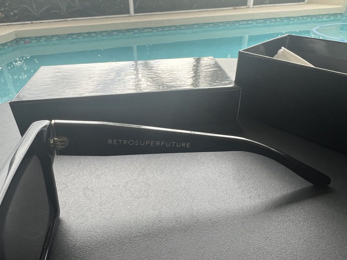 Retrosuperfuture Retrosuperfuture amazing, futuristic shaped black sunglasses Size ONE SIZE - 3 Thumbnail