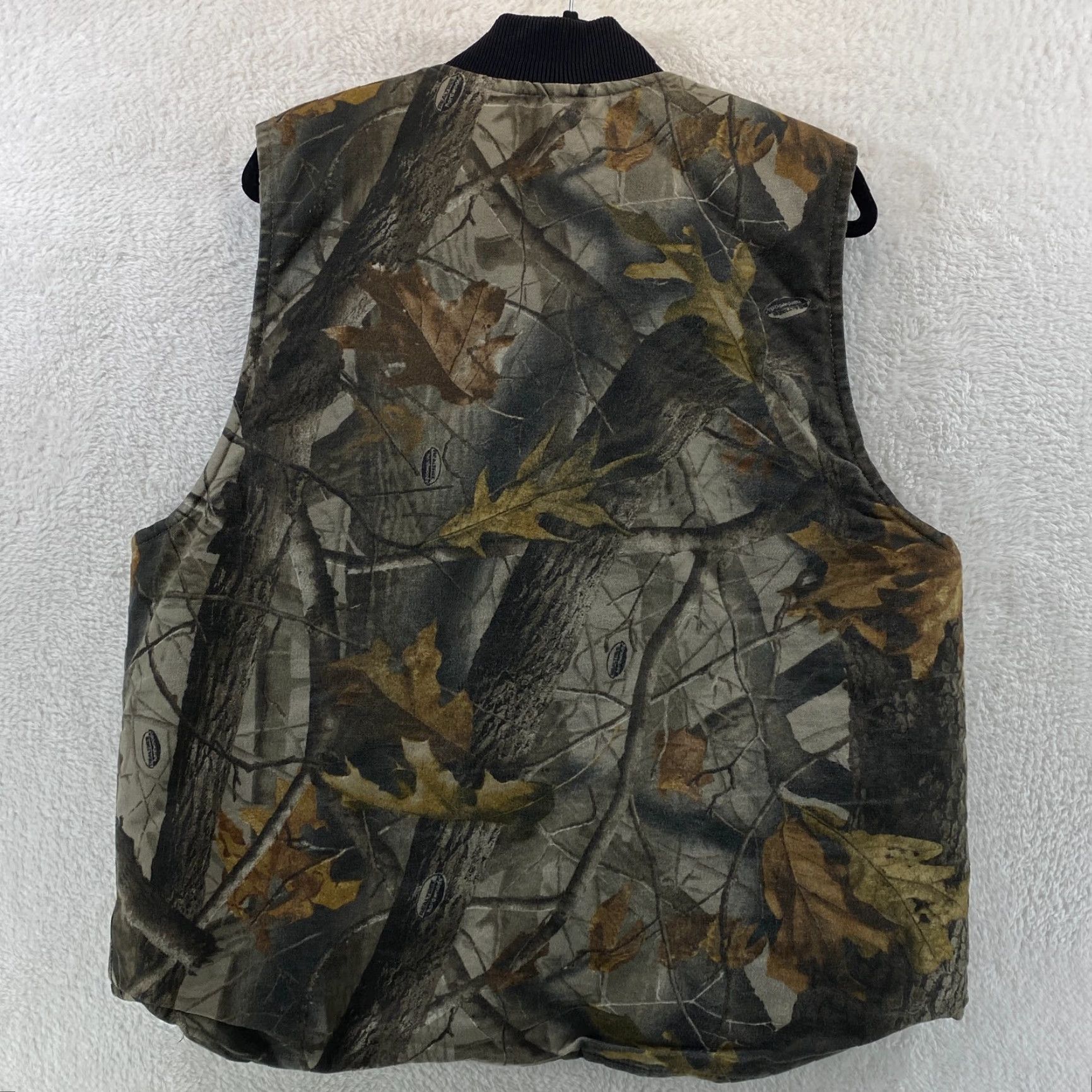 Carhartt VINTAGE Carhartt Vest Mens Large Camouflage Print Camo Real Tree Quilt Lined VTG - Made in the USA - Union Made Size US L / EU 52-54 / 3 - 2 Thumbnail