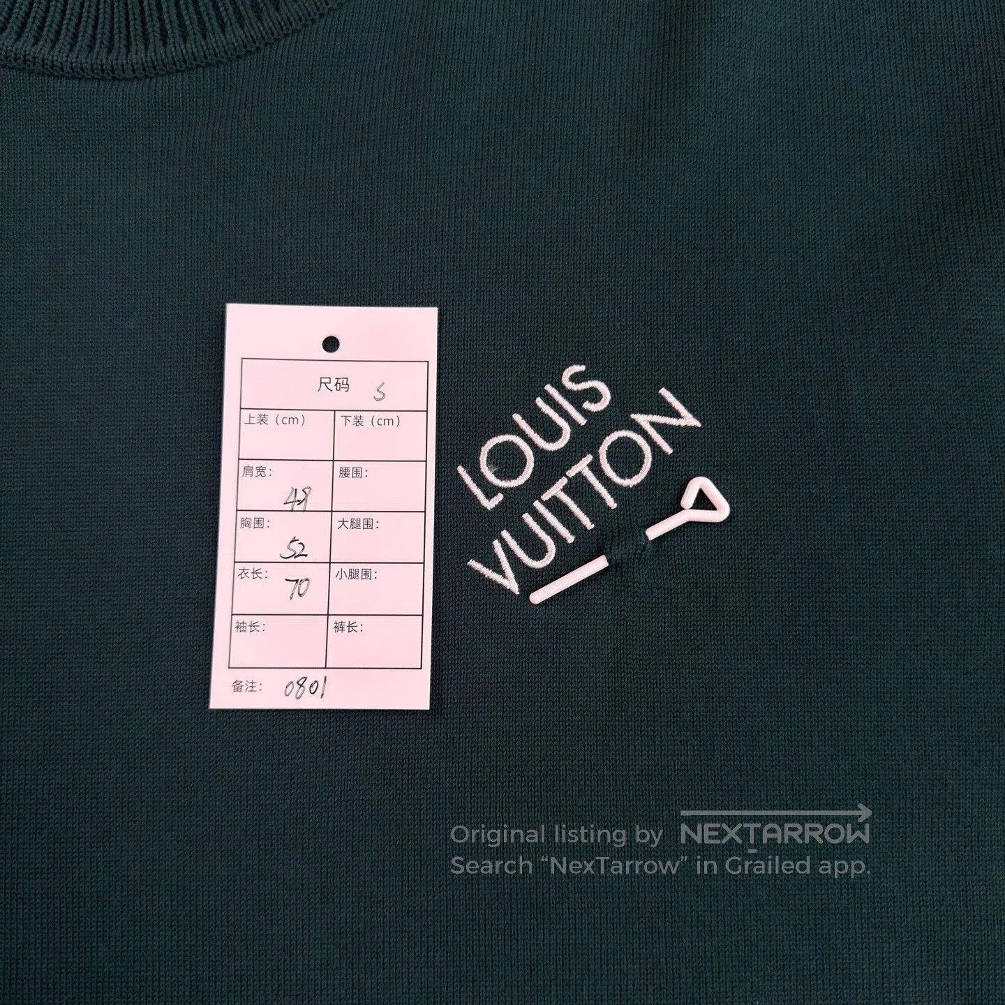 Louis Vuitton LV Pin Embroidery Logo Green T-shirt. Size US S / EU 44-46 / 1 - 5 Thumbnail