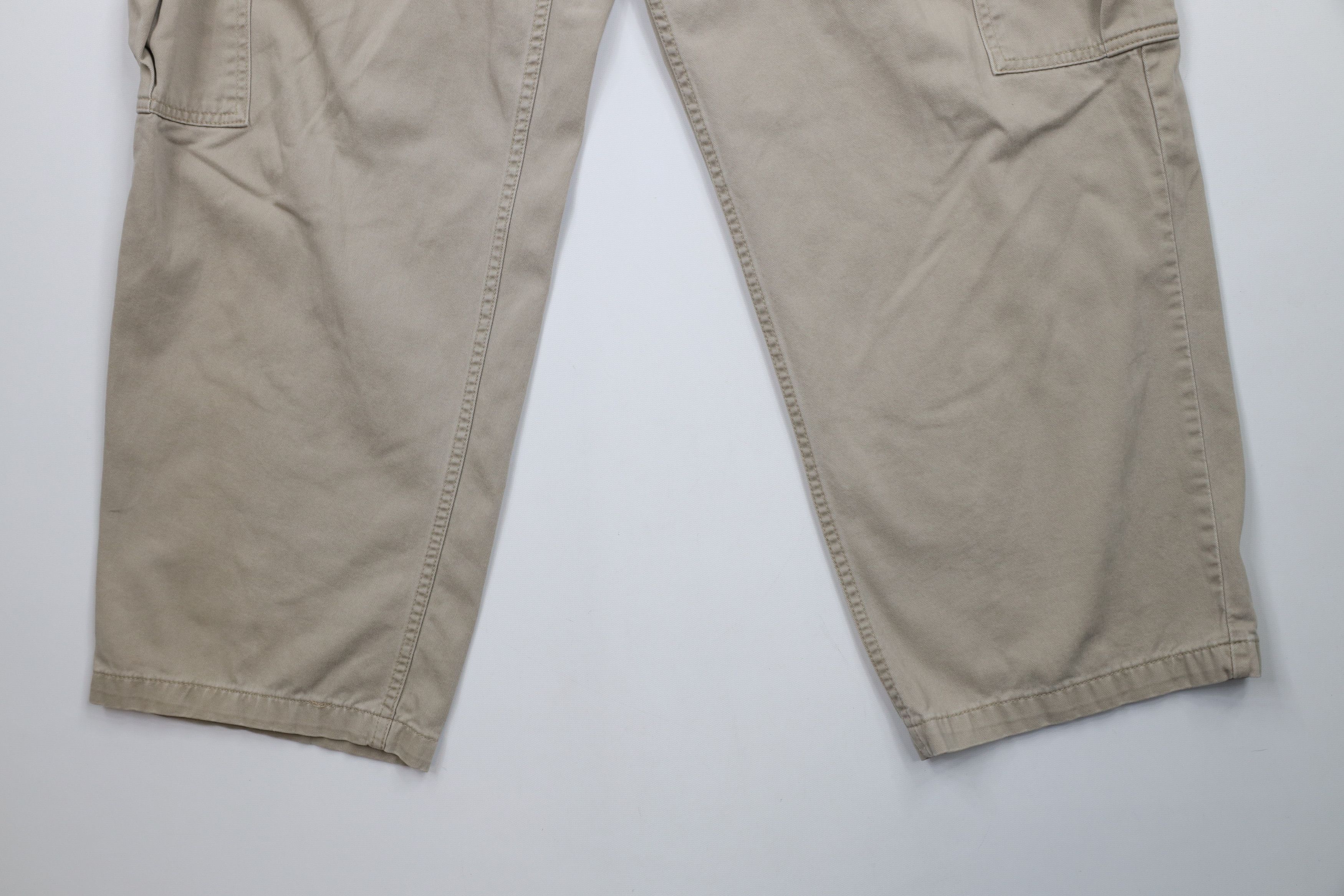 Levi's × Vintage Vintage 90s Levis SilverTab Fit Wide Leg Cargo Pants Beige Size US 36 / EU 52 - 4 Thumbnail