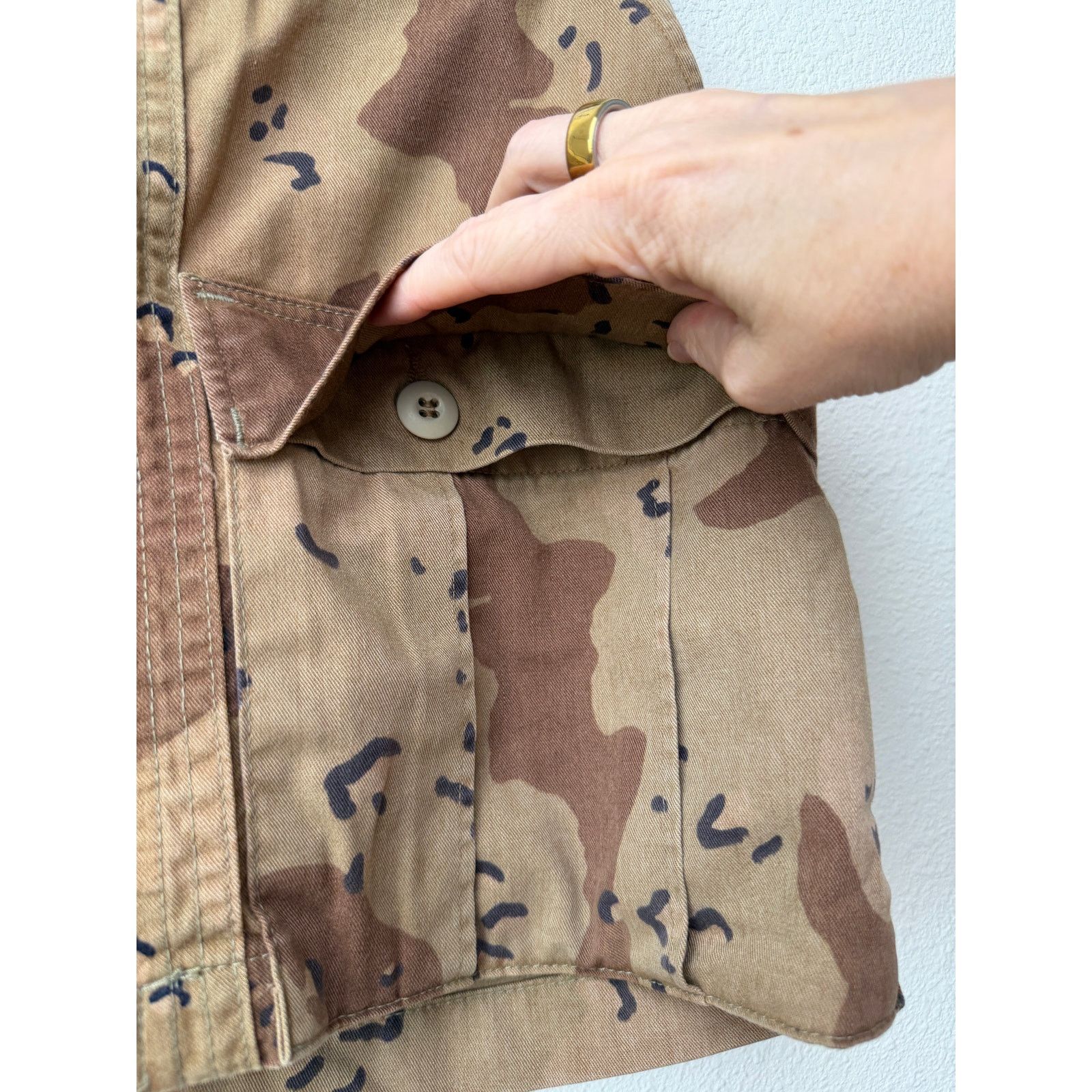RE/DONE RE/DONE Womens Desert Camo Zip Utility Mini Skirt XS Size 28" / US 6 / IT 42 - 7 Thumbnail