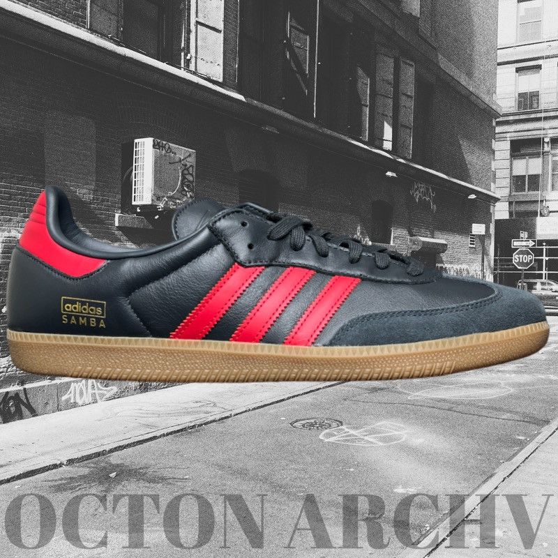 Adidas Size 13 - Adidas Samba OG 'Carbon Scarlet' IG6173