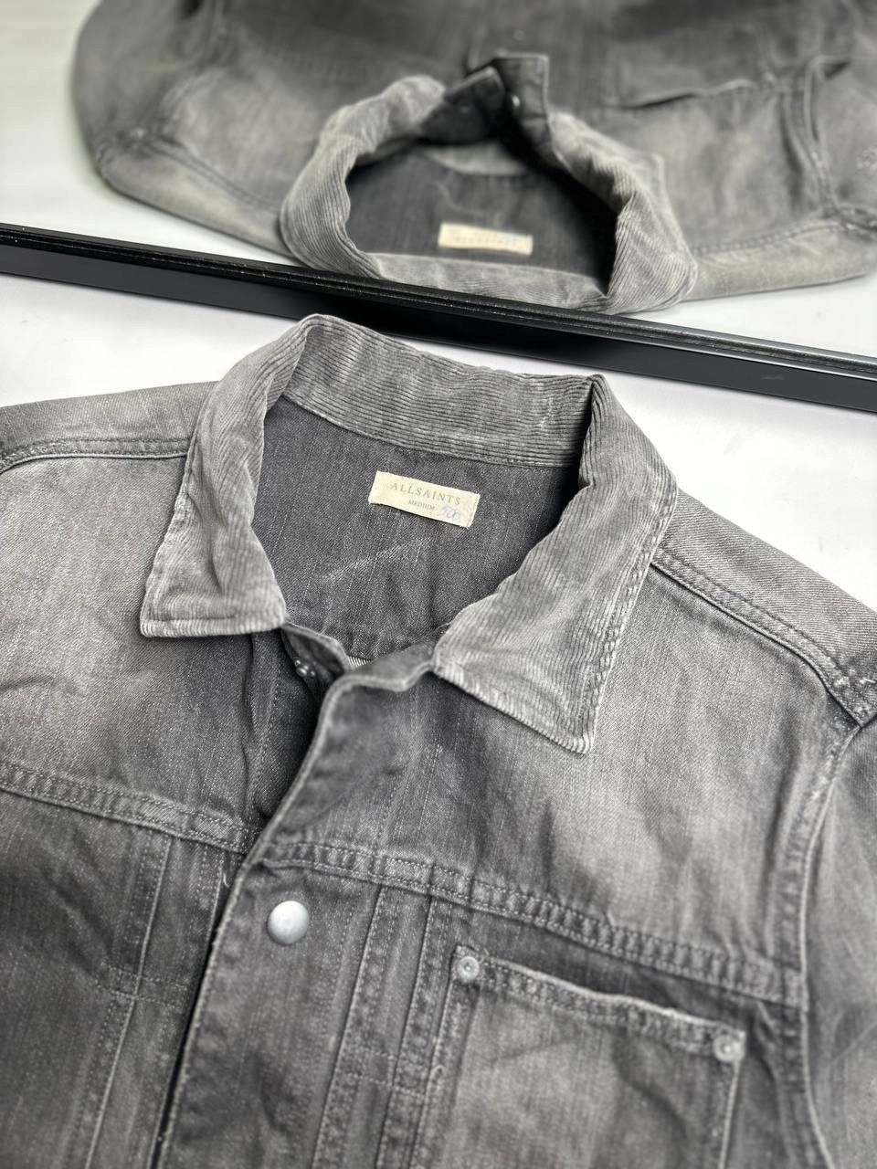 Allsaints Allsaints Distress Denim Jacket Paited Ami Vibe Size US M / EU 48-50 / 2 - 4 Thumbnail