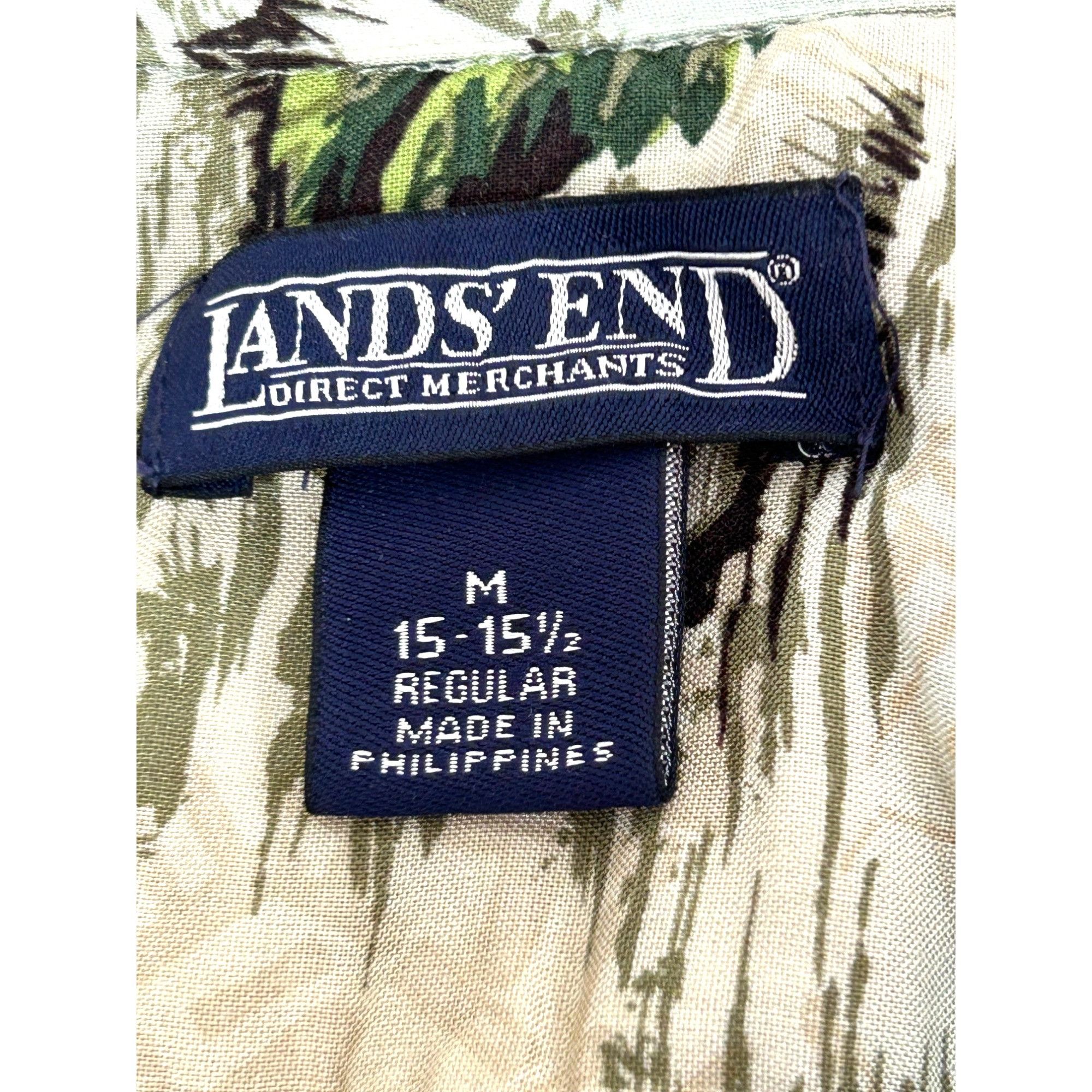 Lands' End Lands’ End Men’s Vtg Hawaiian Shirt M Short Sleeve Collared Size US M / EU 48-50 / 2 - 4 Thumbnail