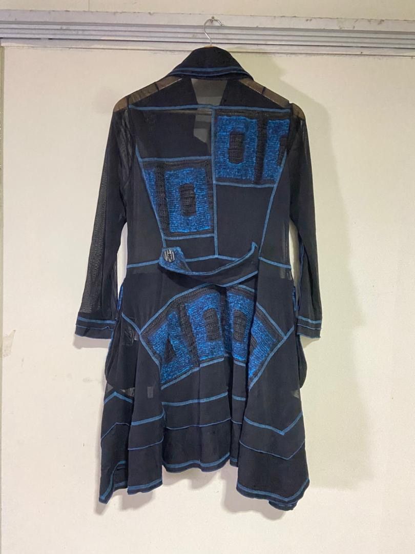 Japanese Brand Vintage Eiko Kondo Patchwork Gothic Style Dress (172) Size XS / US 0-2 / IT 36-38 - 9 Thumbnail
