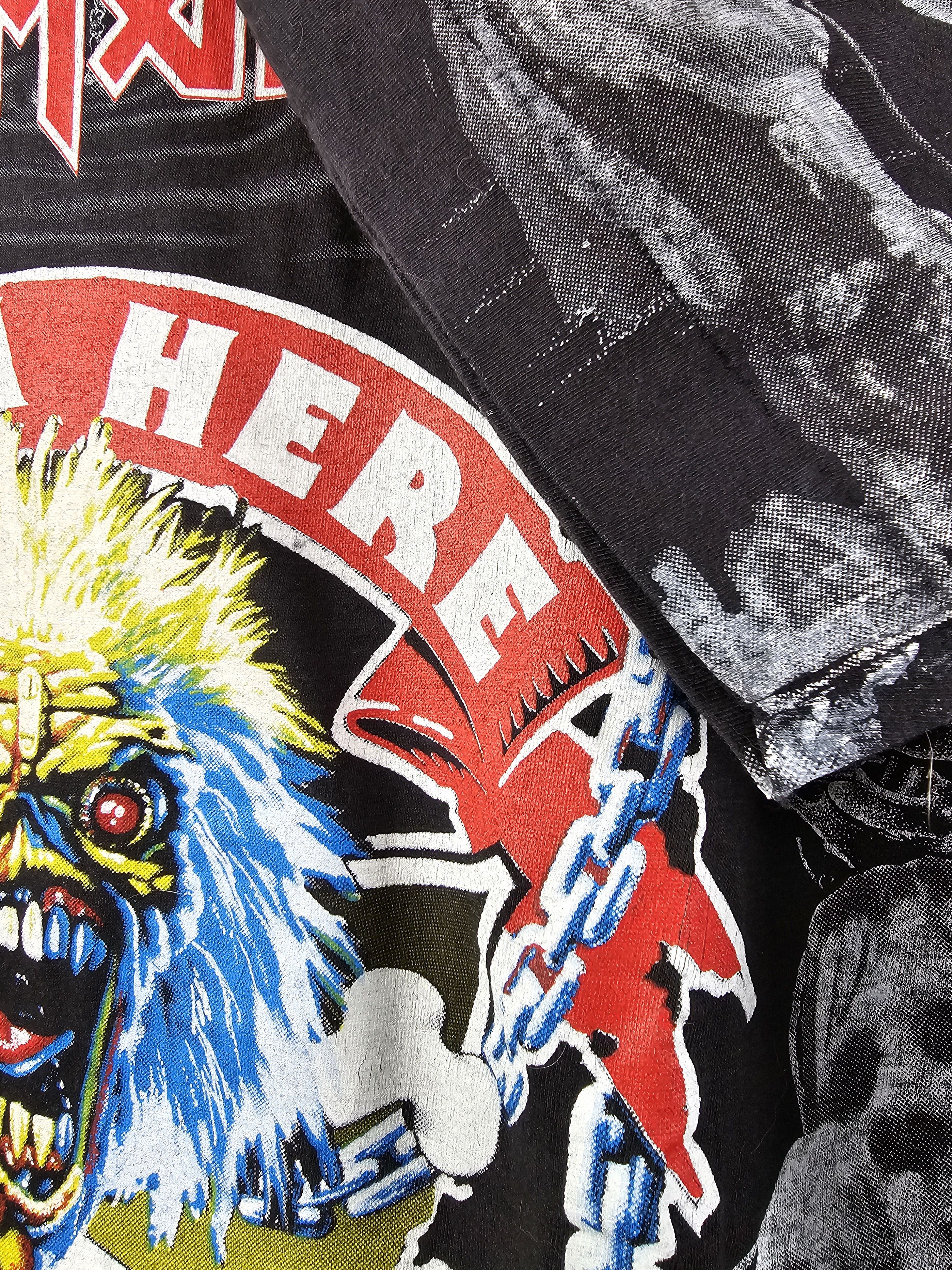 Band Tees × Iron Maiden × Vintage 90s Iron Maiden From here to eternity All Over Print Size US XL / EU 56 / 4 - 3 Thumbnail