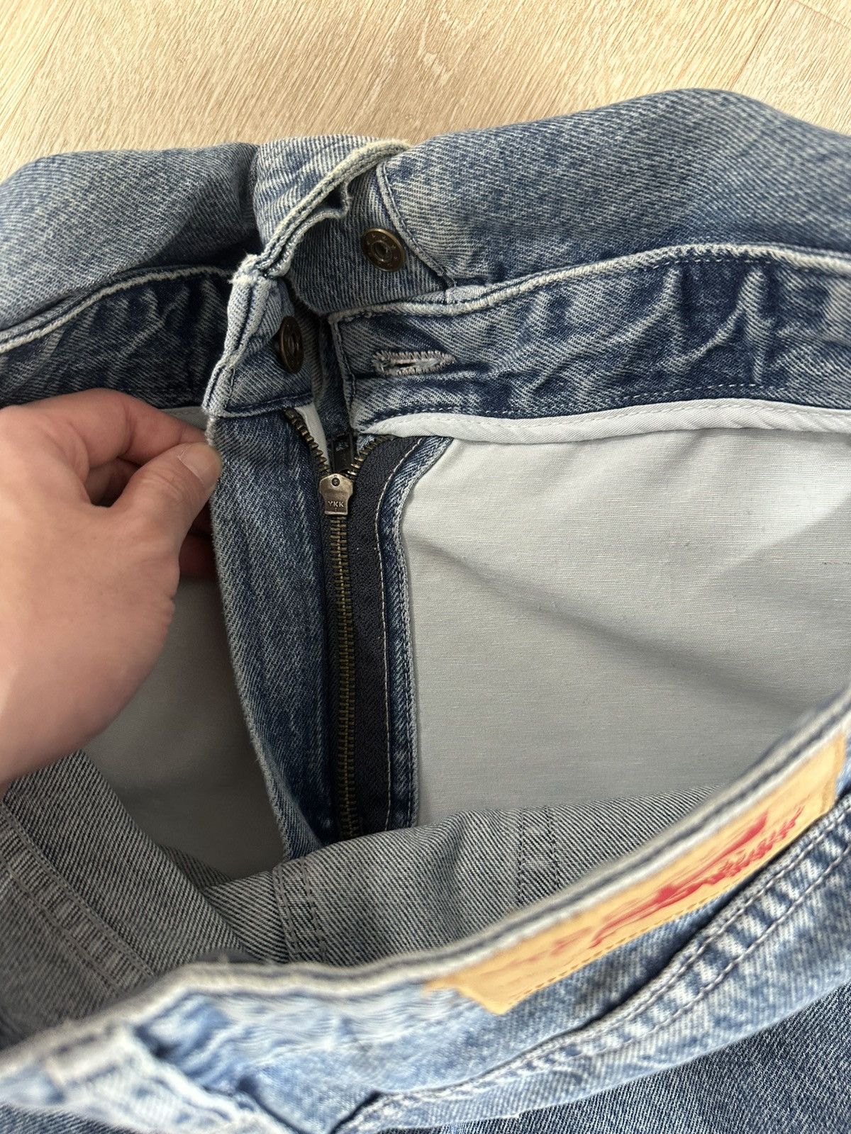 Y/Project Y/Project Pop Up Double Denim Shorts Size US 32 / EU 48 - 7 Thumbnail