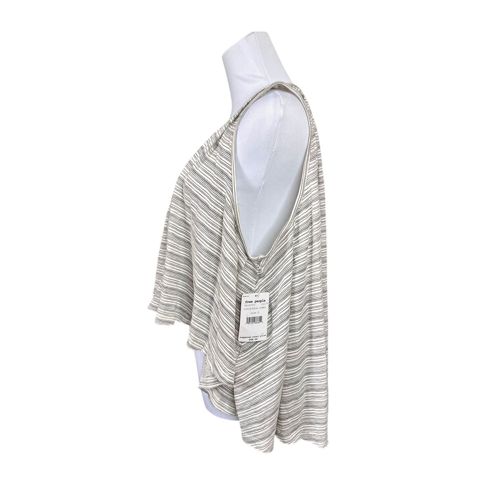 Free People Free People Turn it Up Striped High-low Tank Top SMALL NWT Size S / US 4 / IT 40 - 4 Thumbnail