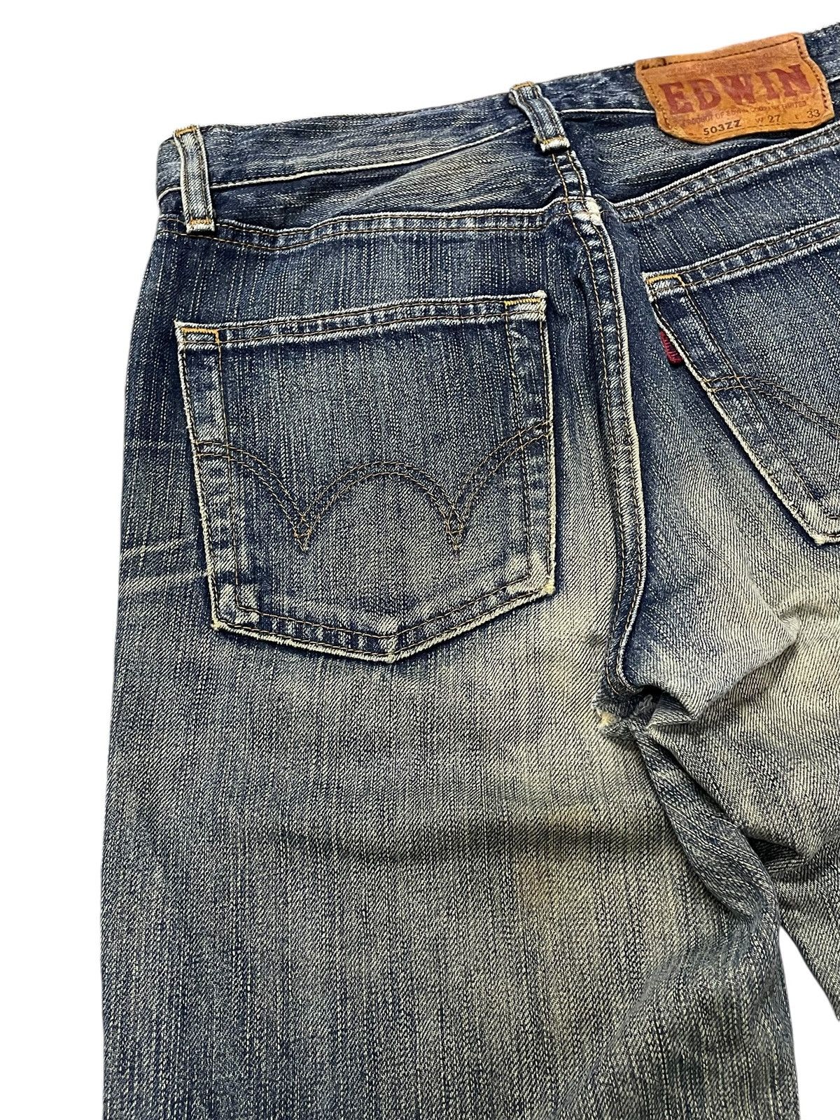 Edwin × Hysteric Glamour Edwin 503z Mud Wash Distressed Jeans Size US 27 - 14 Thumbnail