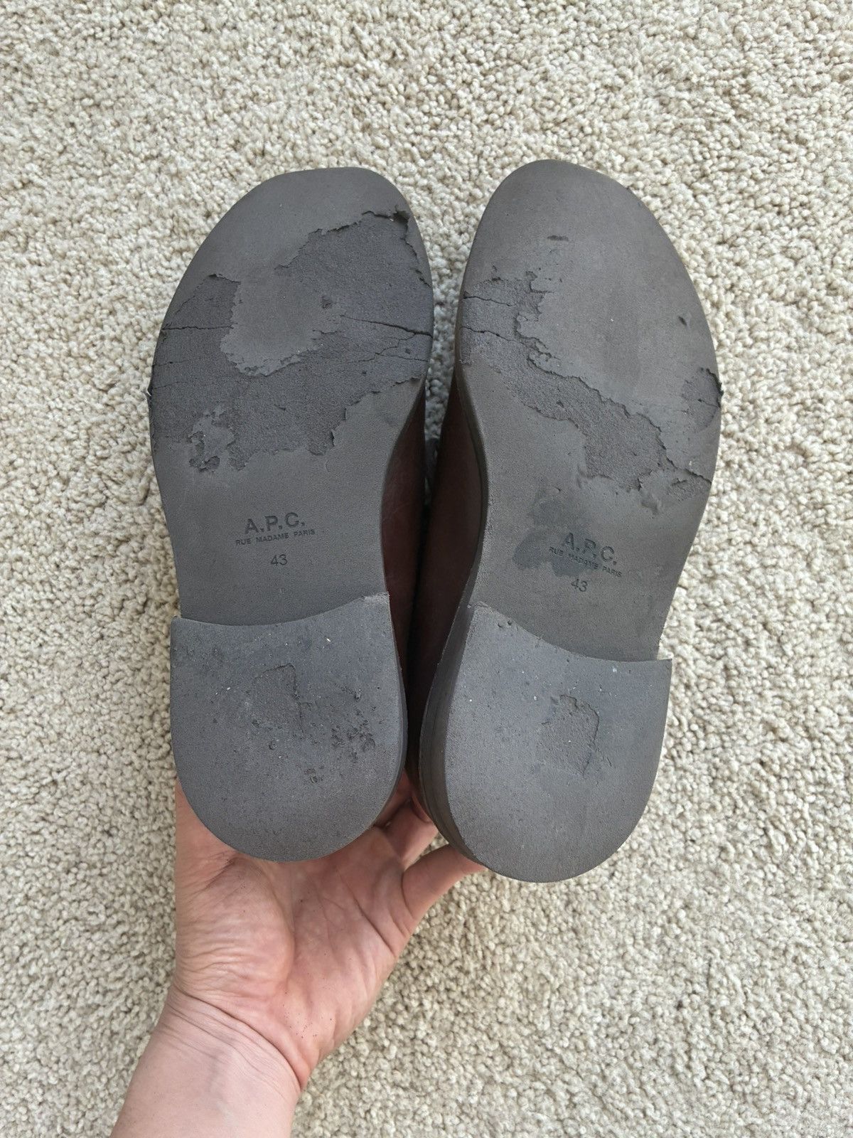 A.P.C. A.P.C Leather Shoe Used Size US 10 / EU 43 - 4 Thumbnail