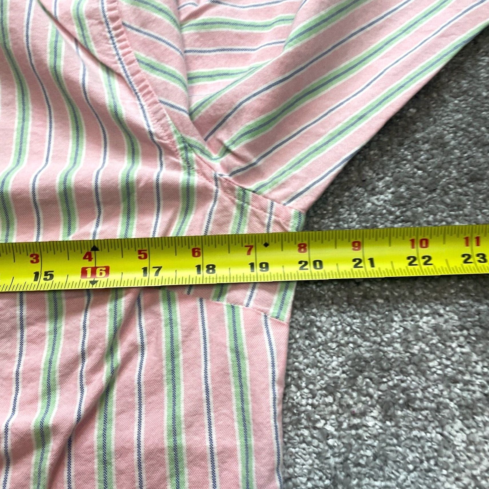 Lands' End Lands' End Shirt Adult 10 Pink Striped Collared Long Sleeve Button-Up Size L / US 10 / IT 46 - 7 Thumbnail