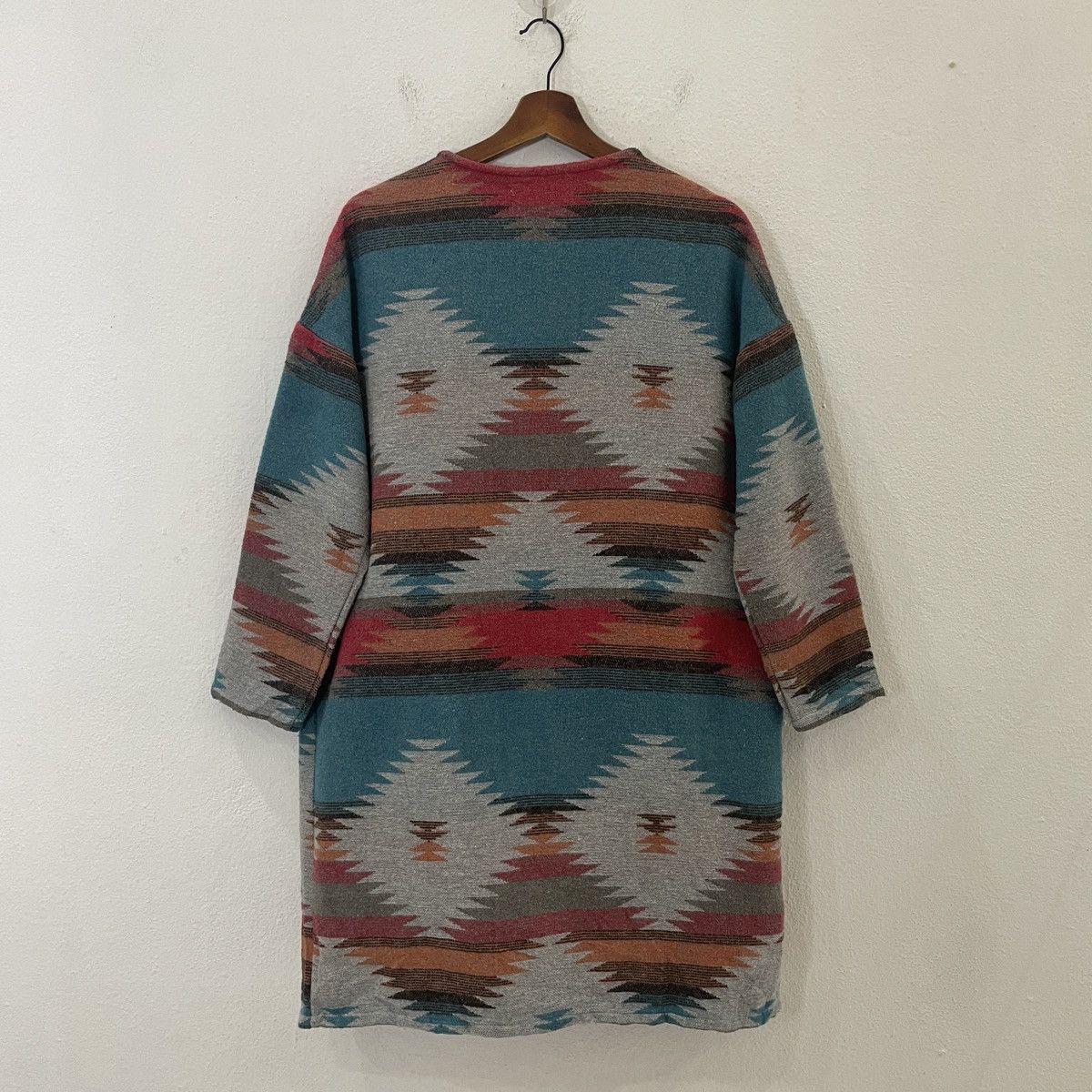 Chicos Vintage Radarista Aztex Navajo Long Cardingan Size US M / EU 48-50 / 2 - 7 Thumbnail