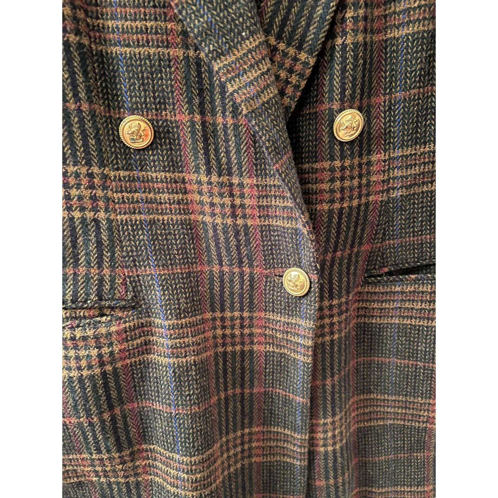 Vintage VTG Fundamental Things 14 oversized plaid preppy blazer Size XL / US 12-14 / IT 48-50 - 2 Thumbnail