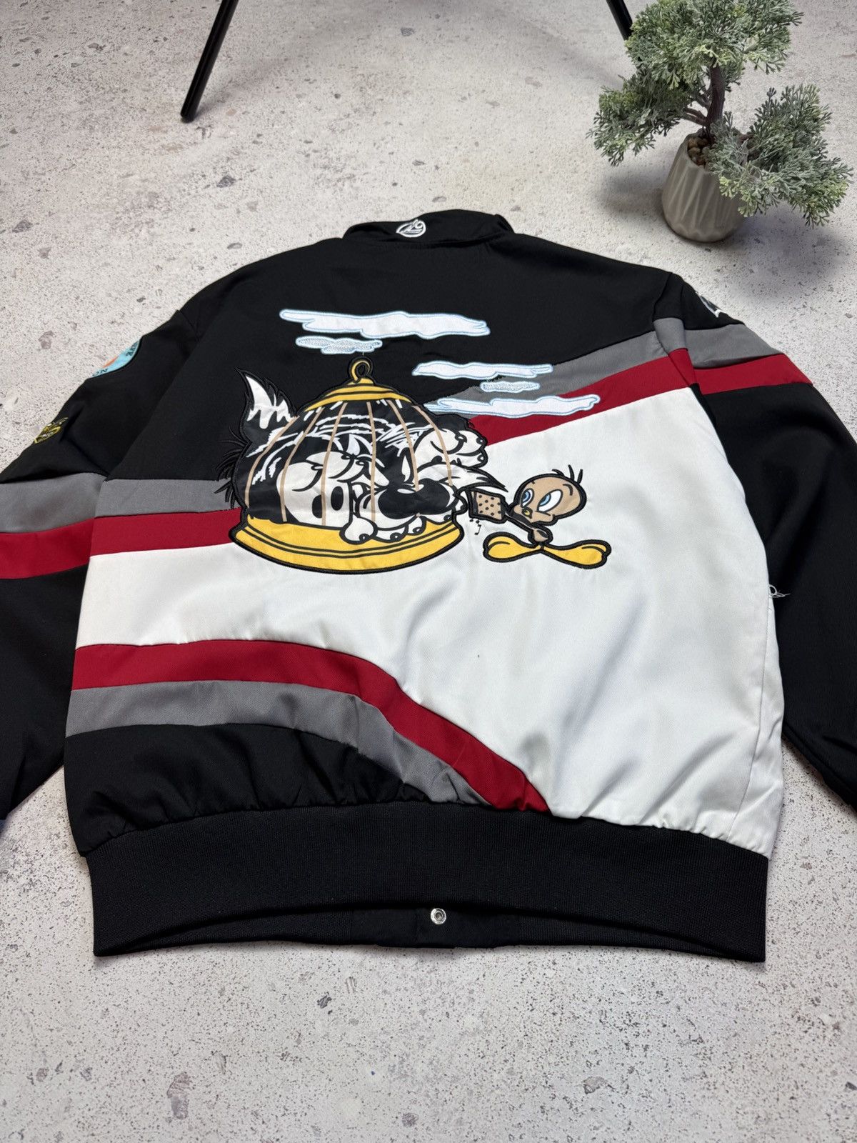 NASCAR Looney Tunes Tweety Sylvester Bomber Light jacket F1 Racing Size US M / EU 48-50 / 2 - 13 Thumbnail