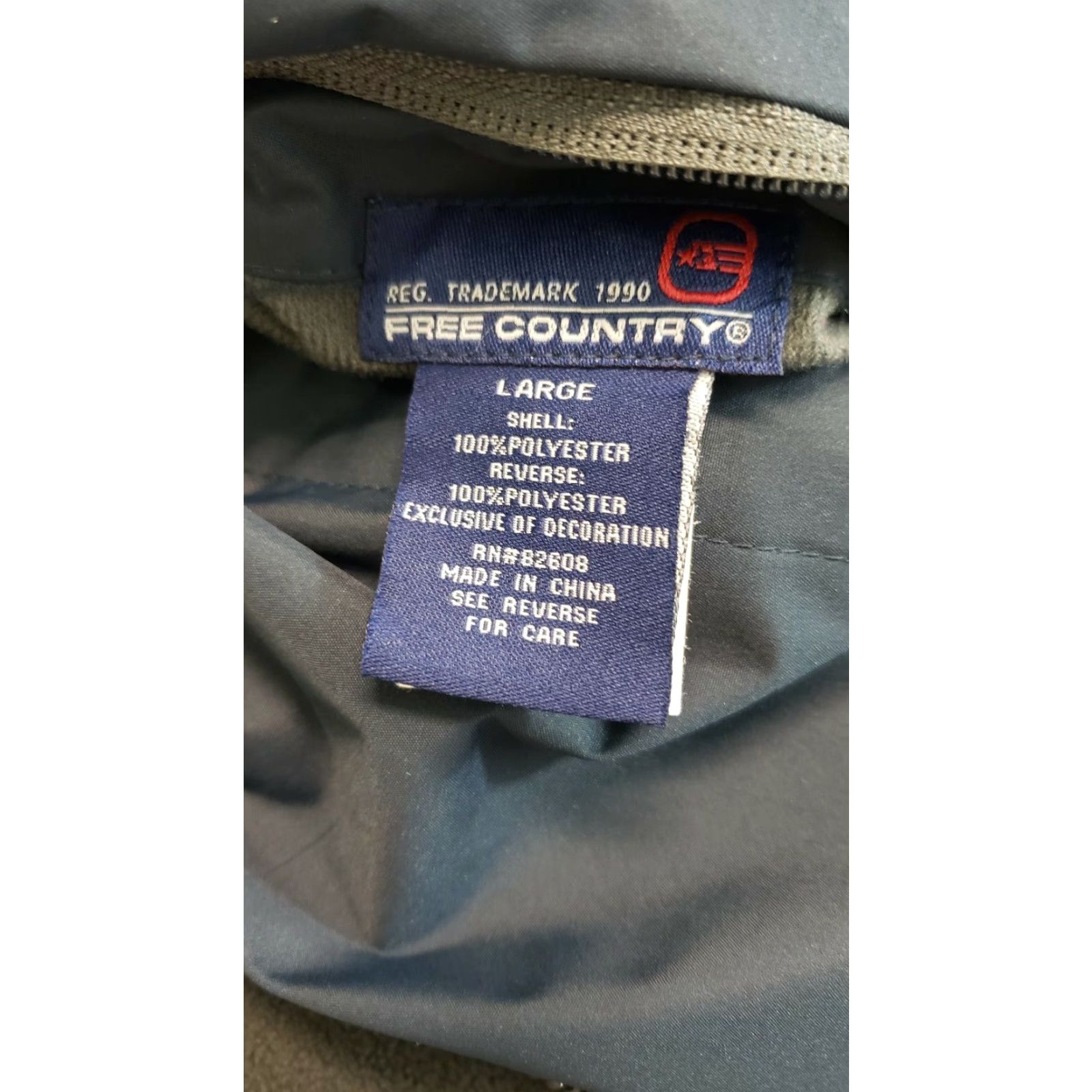 Free Country Free Country FCXtreme Jacket Adult Large Blue Full Zip Fleece Reversible Mens L Size US L / EU 52-54 / 3 - 8 Thumbnail