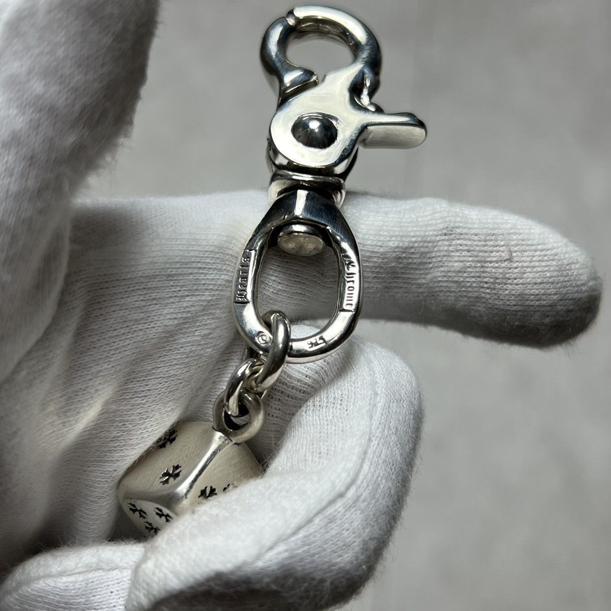 Chrome Hearts New Super Heavy Chrome hearts Silver Dice Wallet Chain Size ONE SIZE - 7 Thumbnail