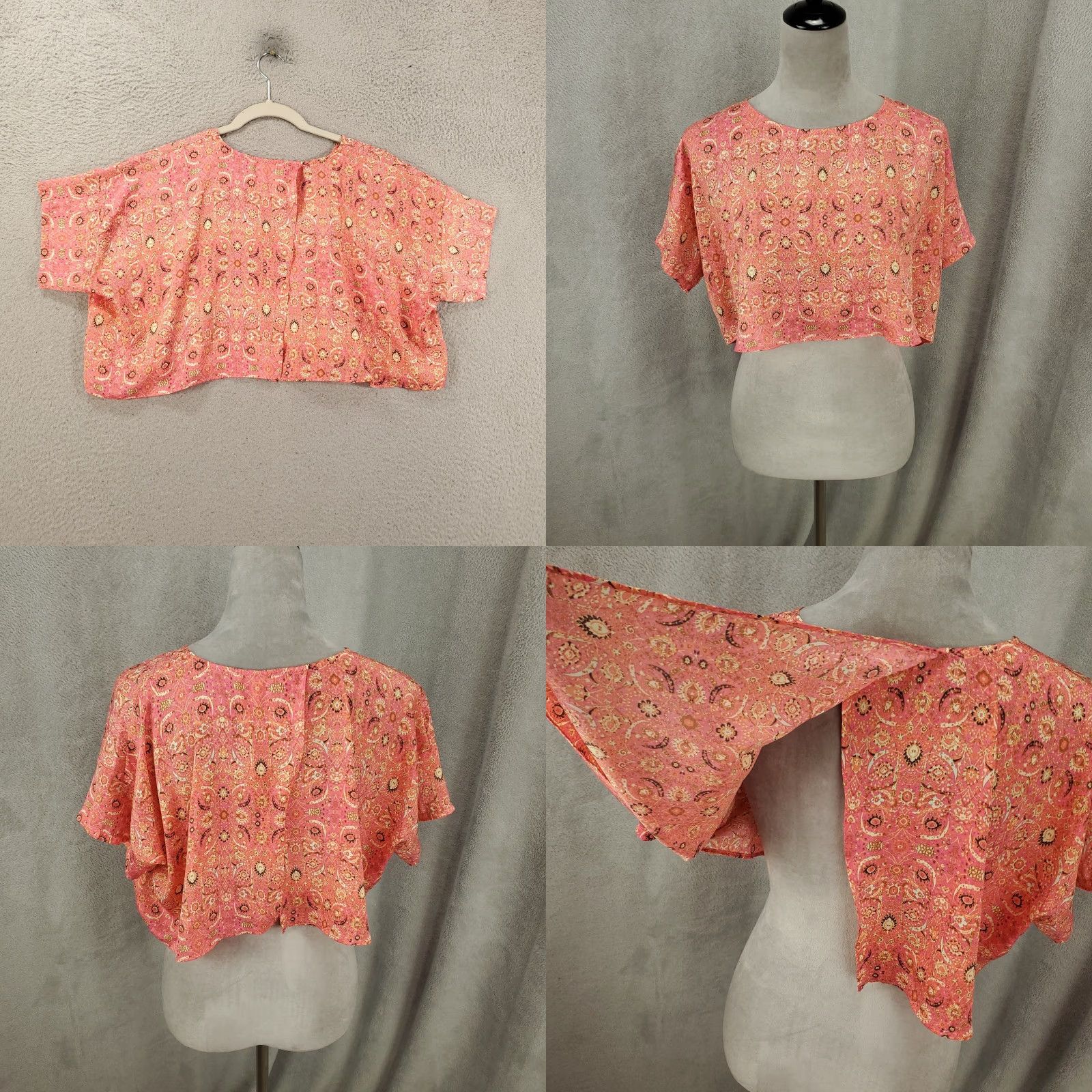 Free People Free People Crop Top Womens Large Candy Combo Marion Cropped Boho Measured Size Size L / US 10 / IT 46 - 8 Thumbnail