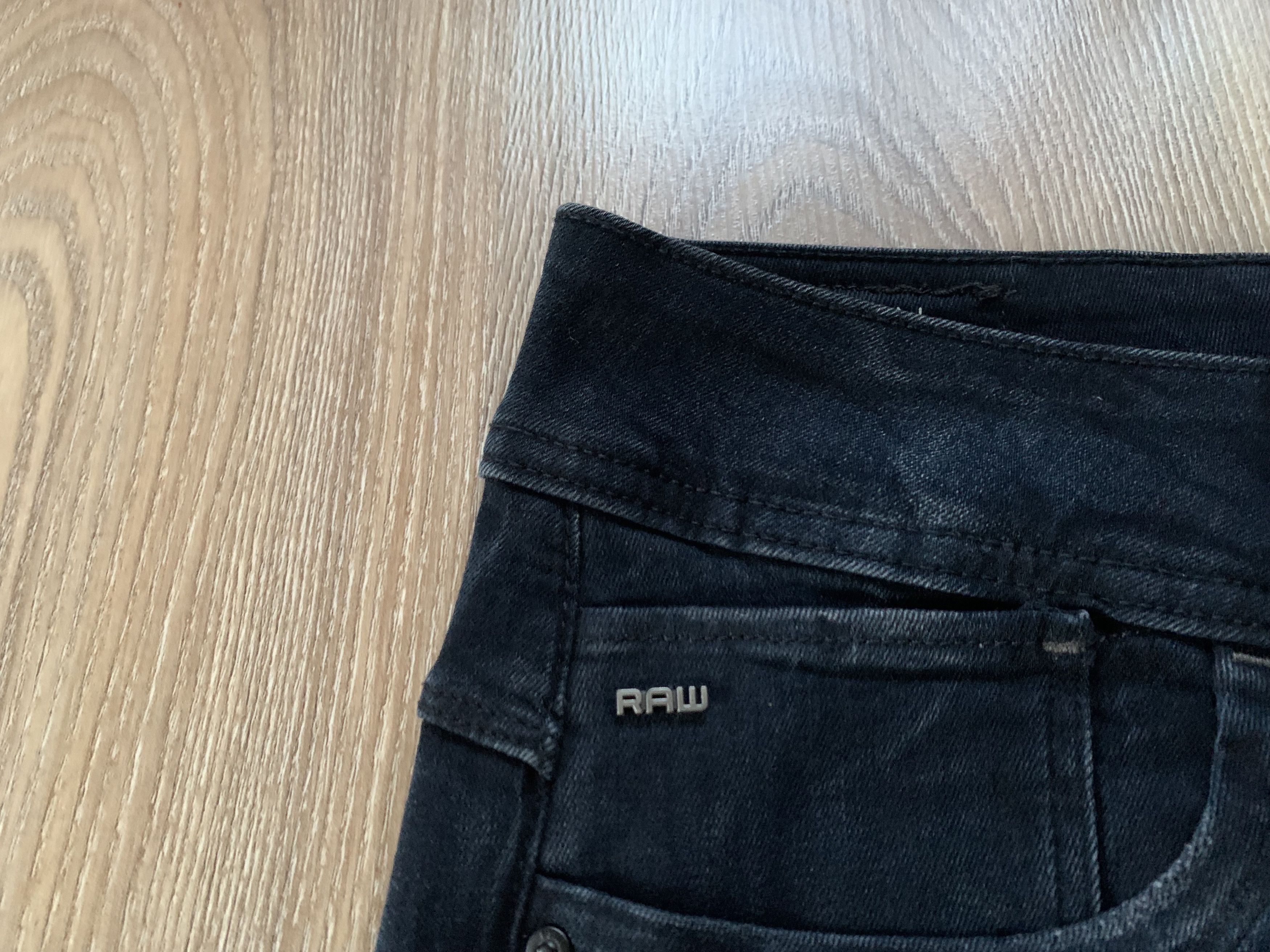 Denime G-Star RAW Lynn Mid Skinny Black Jeans Size 31" - 5 Thumbnail