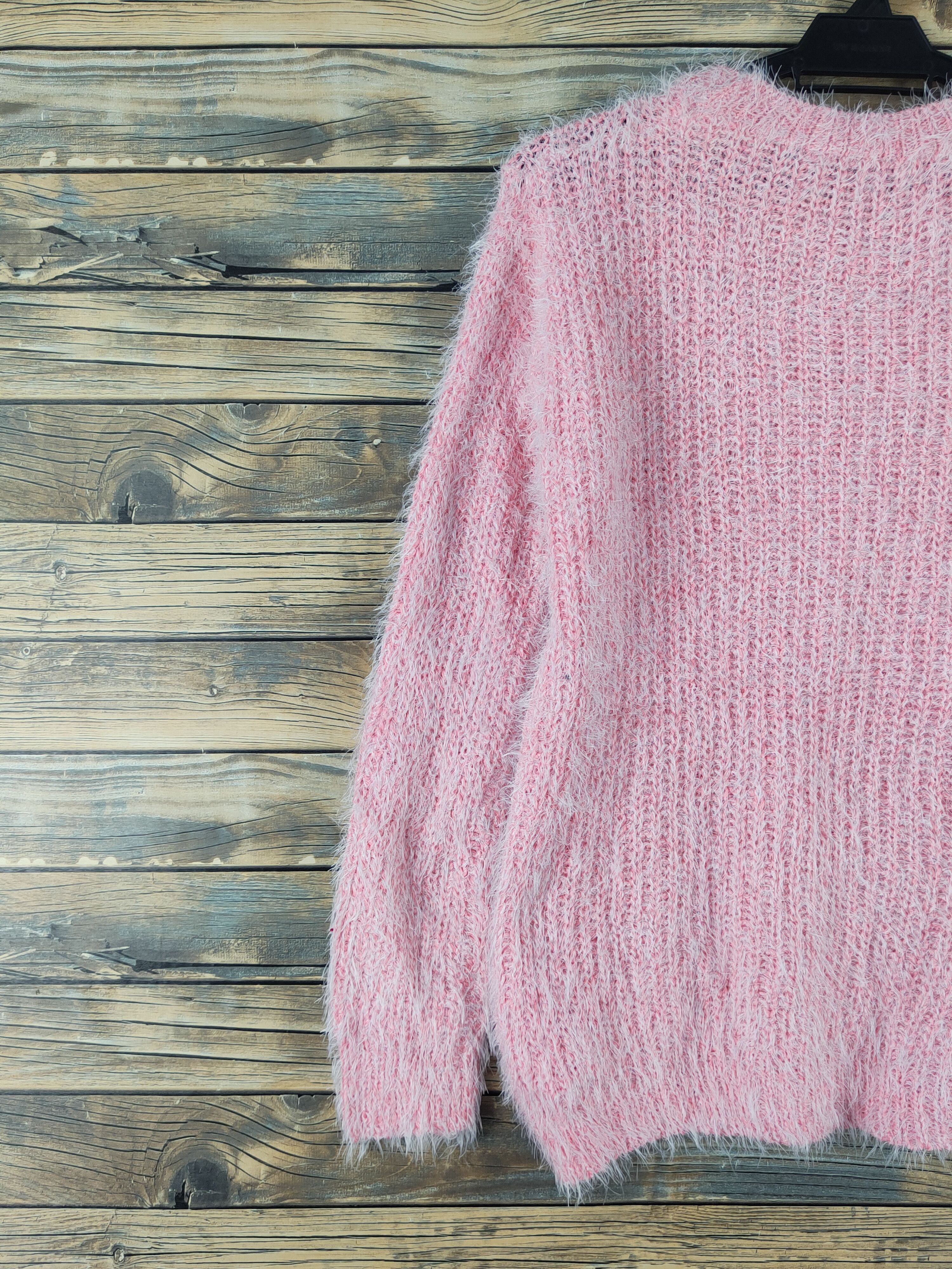 Japanese Brand × Vintage Japanese Brand Pink Shag Shaggy Fur Mohair Knitwear #W2126 Size M / US 6-8 / IT 42-44 - 8 Thumbnail