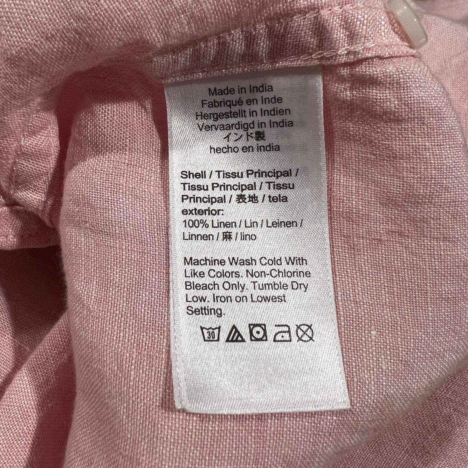 J.Crew J. Crew Baird McNutt Irish Linen Button Down Shirt Pink Size US XL / EU 56 / 4 - 6 Thumbnail