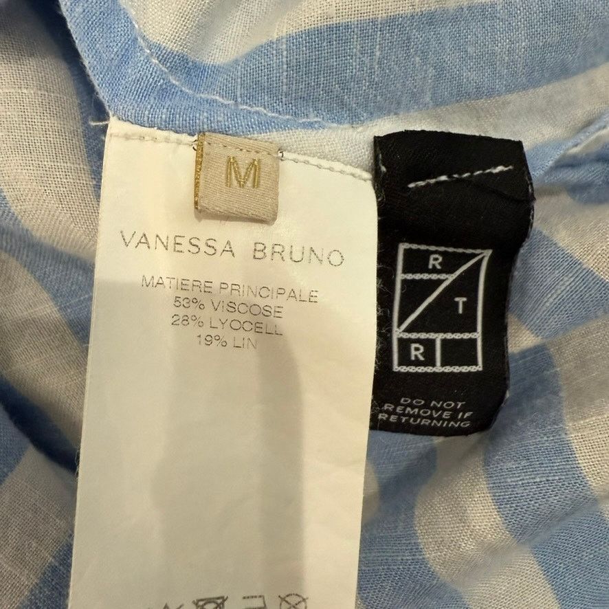 Vanessa Bruno Vanessa Bruno Striped Brooklyn Dress in Blue/White, Size M Size M / US 6-8 / IT 42-44 - 8 Thumbnail
