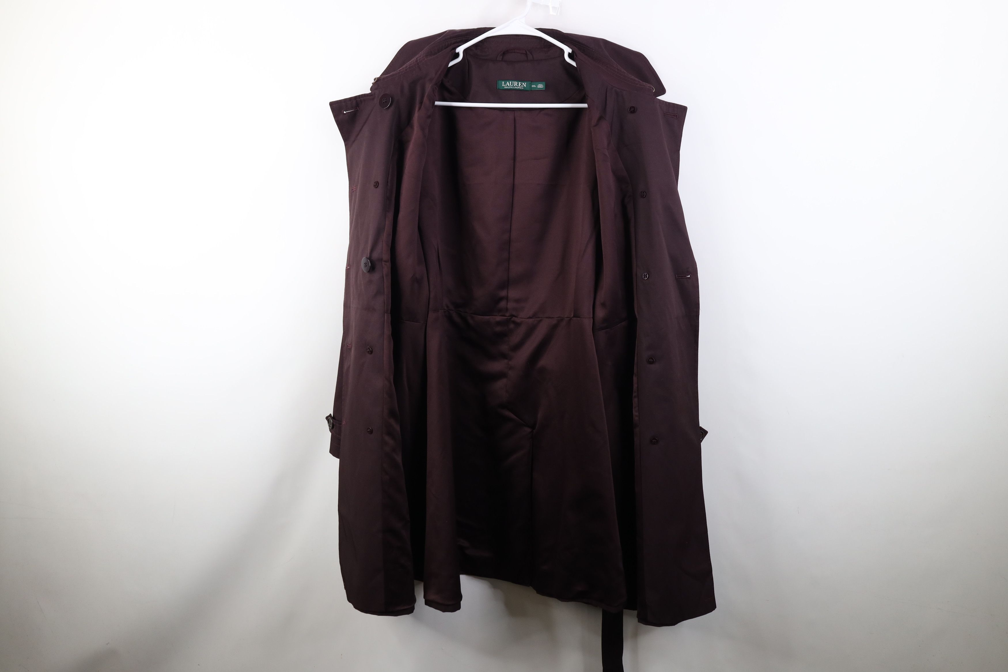 Polo Ralph Lauren Vintage Ralph Lauren Belted Trench Coat Rain Jacket Purple Size XXL / US 16-18 / IT 52-54 - 10 Thumbnail