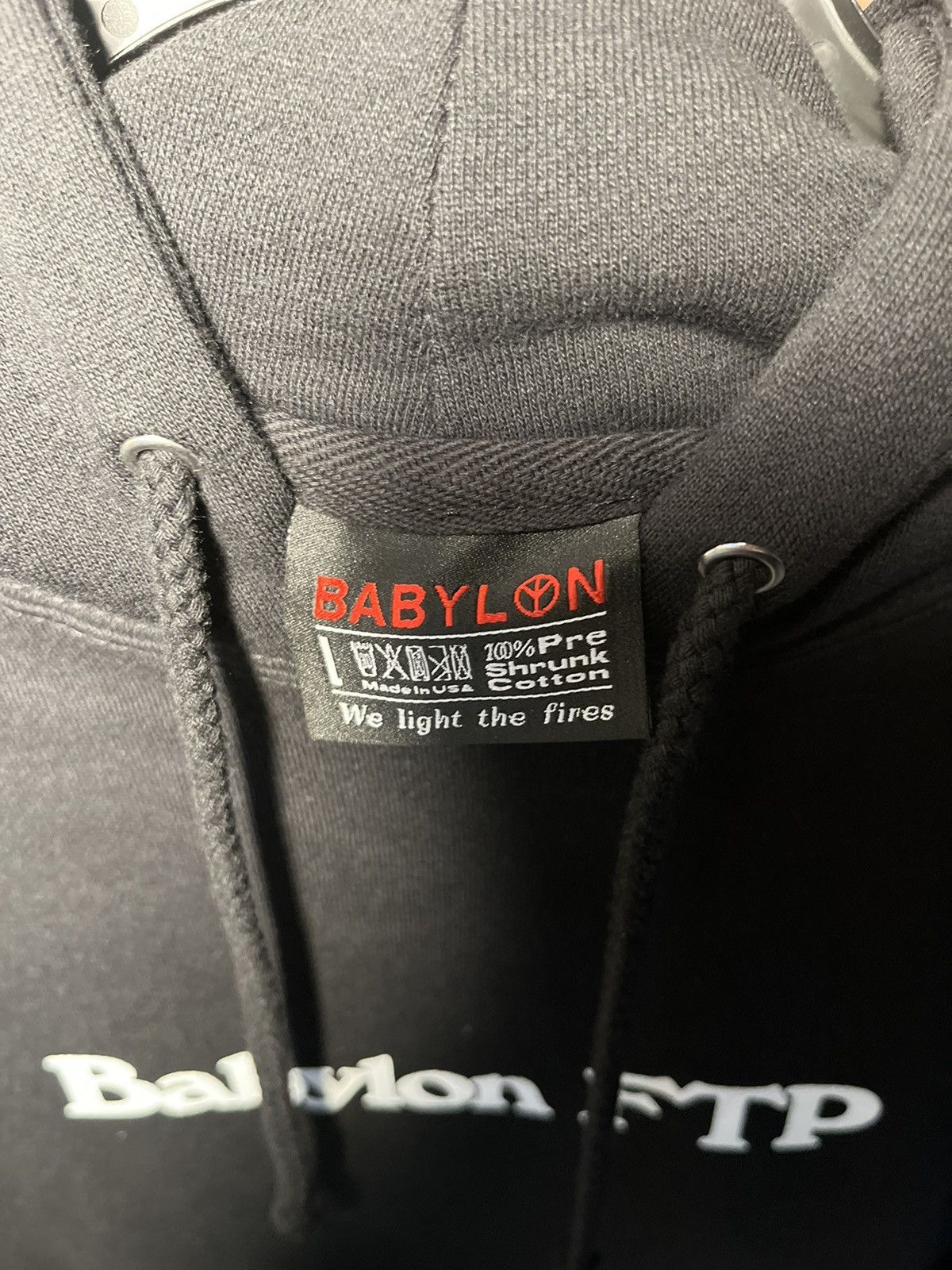 Babylon × Fuck The Population FTP x Babylon - Grave Hoodie (Black) Size US L / EU 52-54 / 3 - 4 Thumbnail