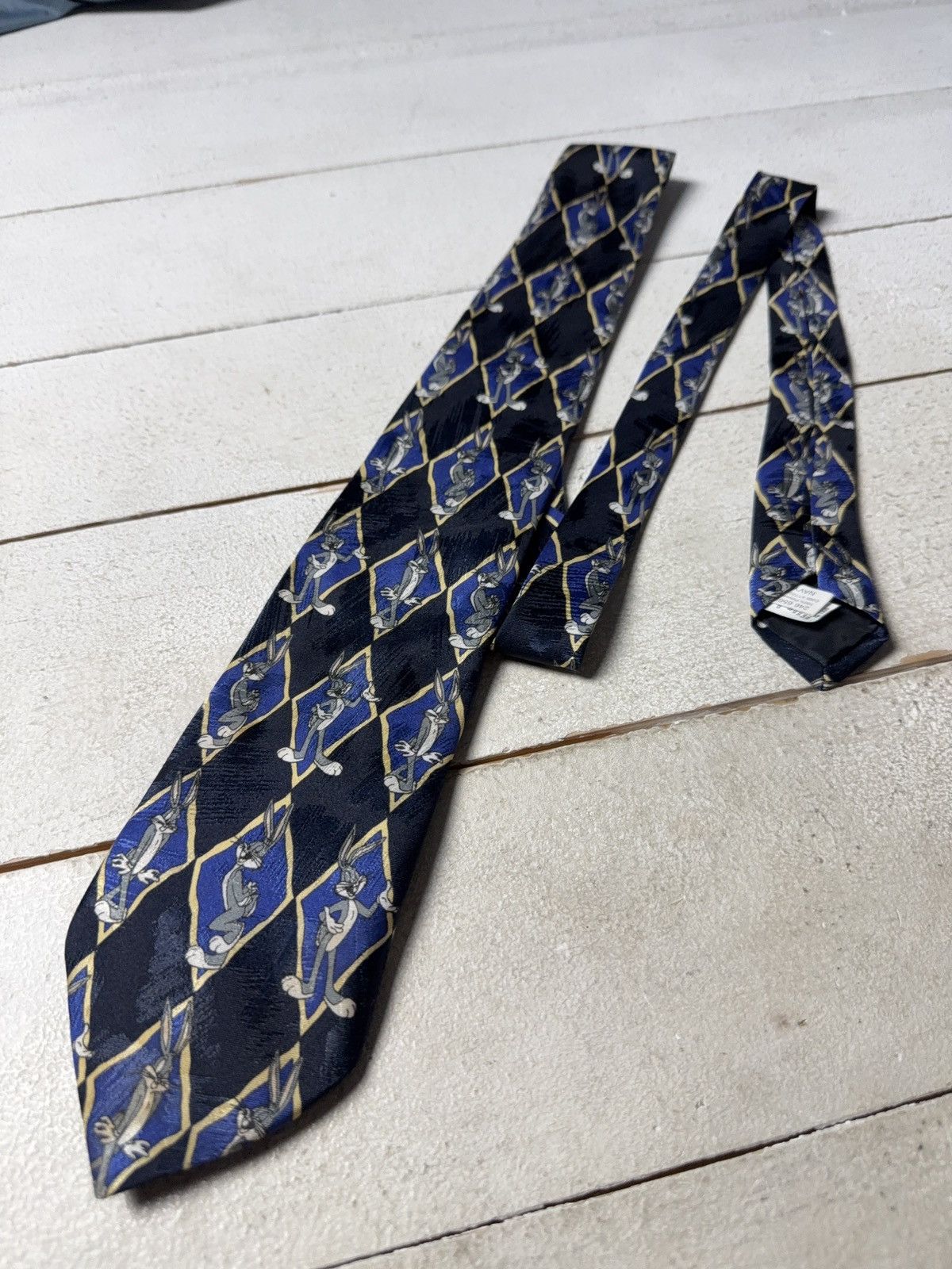 Warner Bros Retro Vintage 1996 USA Looney Tunes Bugs Bunny Novelty Tie Size ONE SIZE - 1 Thumbnail