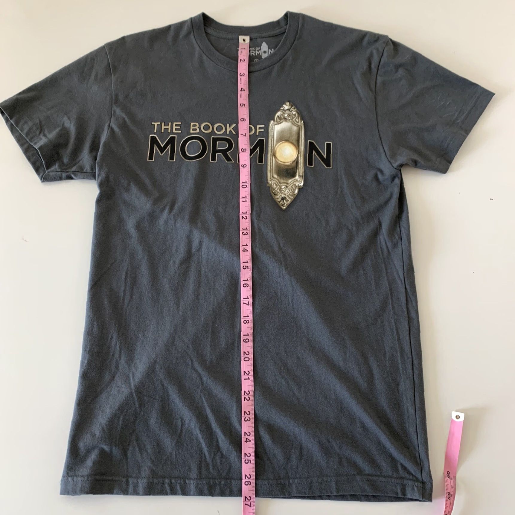 Vintage The Book of Mormon Hello! Musical Tour T-Shirt Mens S Gray Size US S / EU 44-46 / 1 - 6 Thumbnail