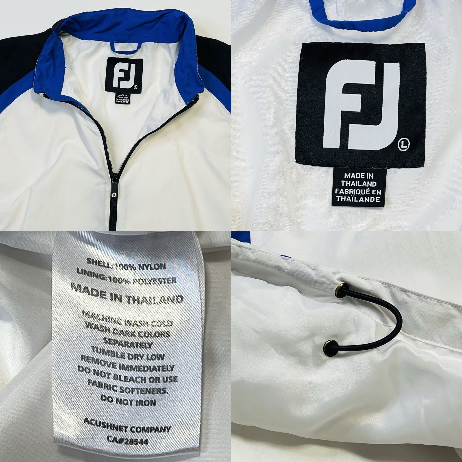 Footjoy FootJoy Windbreaker Jacket Men L Blue White 1/4 Zip Pullover Lightweight Polo Shirt Style Outdoor Golf Size US L / EU 52-54 / 3 - 8 Thumbnail