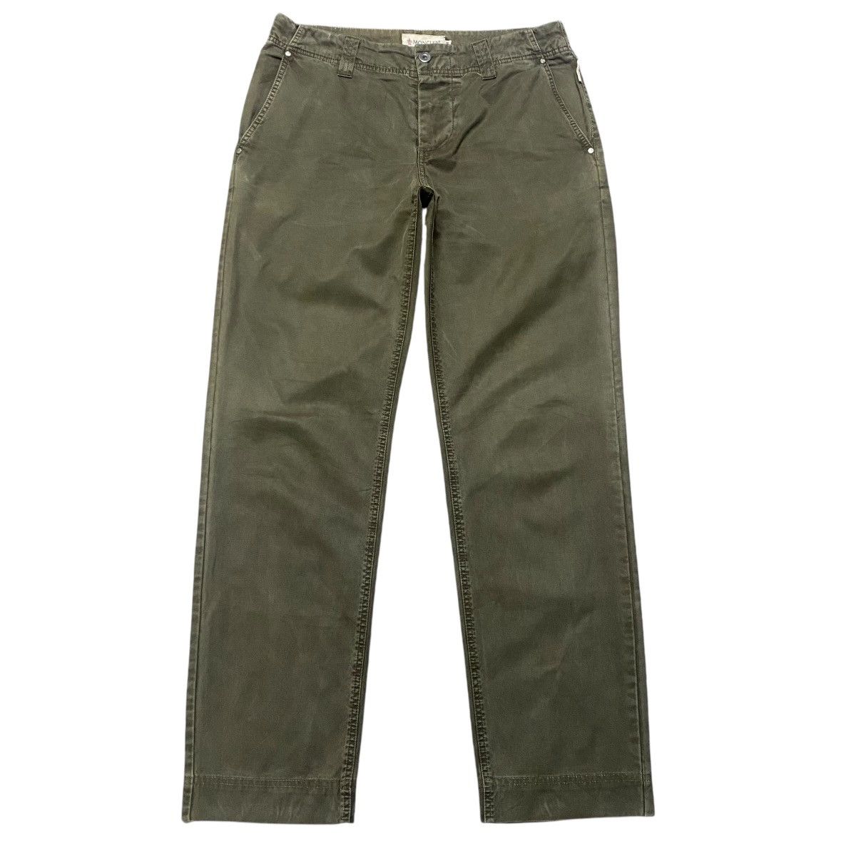 Moncler Vintage Moncler Khaki Trouser Pants Size US 33 - 2 Thumbnail