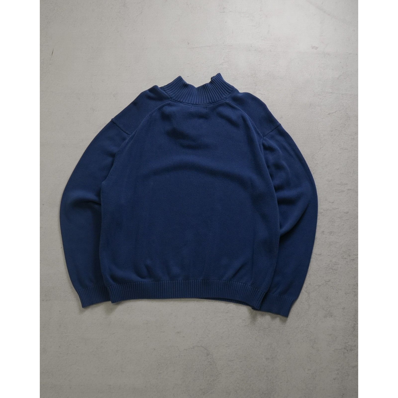 Nautica Vintage 90s Nautica Blue 1/4 Zip Sweater - Men's 2XL Size US XXL / EU 58 / 5 - 2 Thumbnail