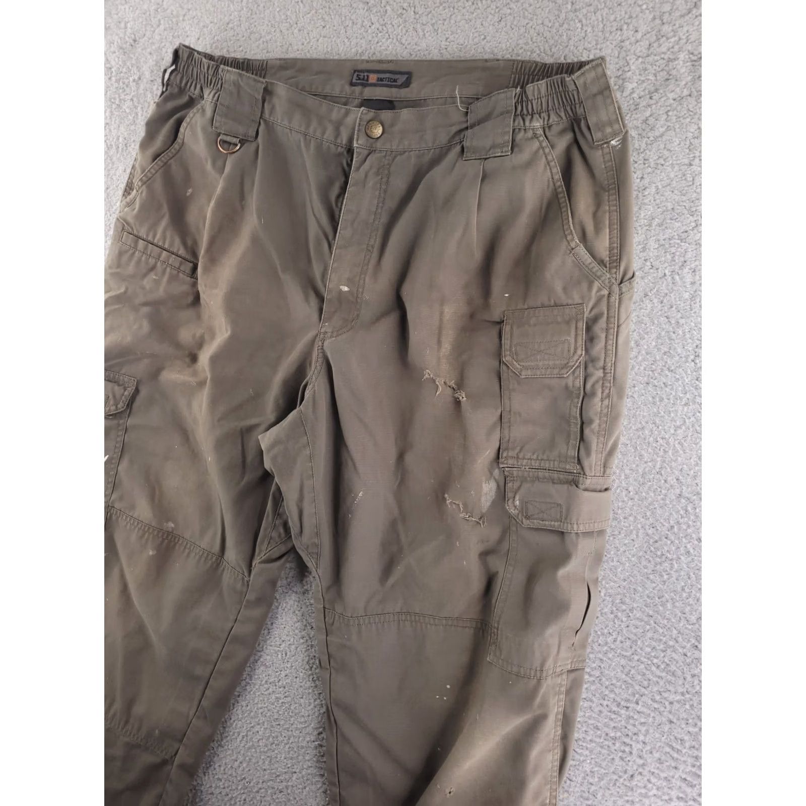 Vintage 511 Tactical Pants Mens 38x28 Brown Ripstop Distressed Workwear Grunge Cargo Jeans Size US 38 / EU 54 - 3 Thumbnail