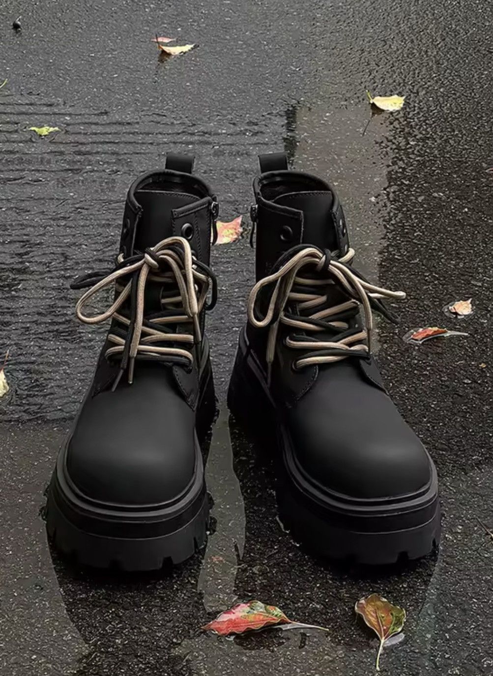 Japanese Brand Black Combat Boots Size US 9.5 / EU 42-43 - 4 Thumbnail
