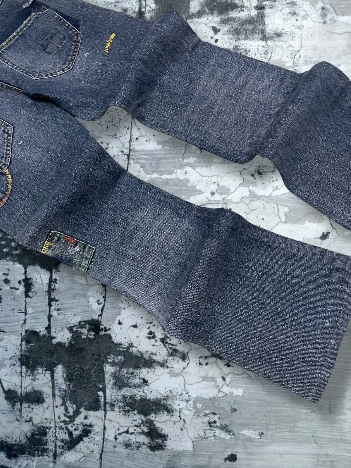 Tornado Mart Vintate Og 1990s Japan Designer Back Number Boro Distressed Size US 30 / EU 46 - 15 Thumbnail