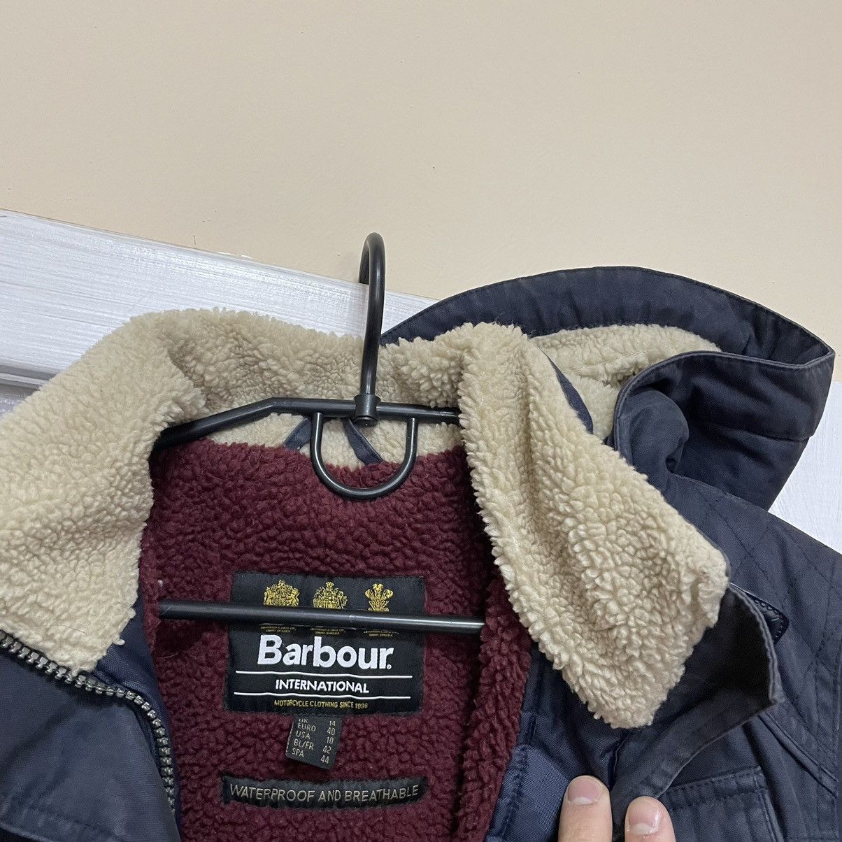 Barbour × London Fog US10 BARBOUR BROADSTONE Jacket Coat old fur mesh parka faux Size L / US 10 / IT 46 - 5 Thumbnail