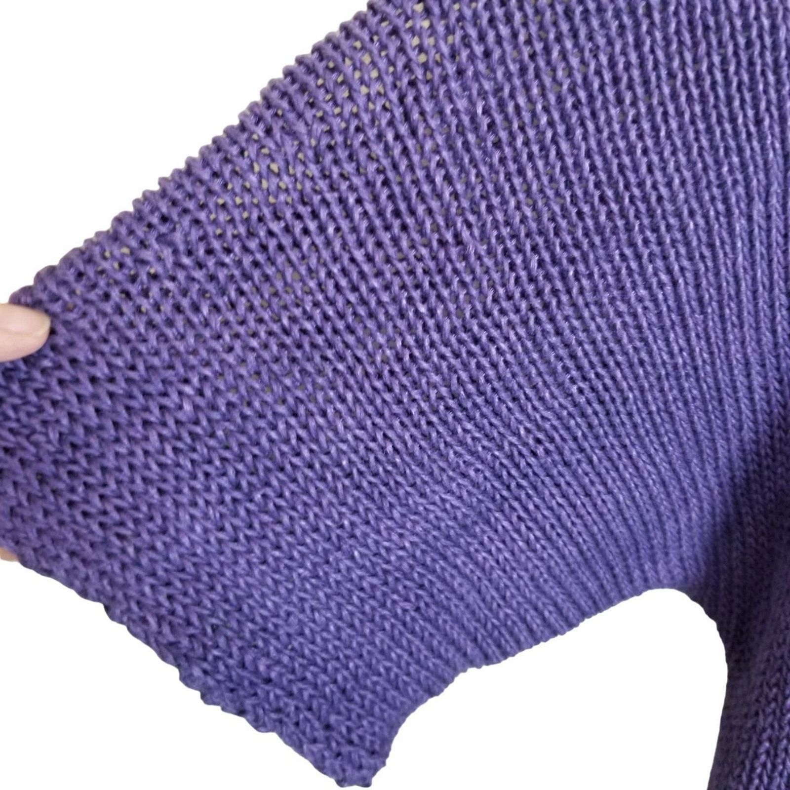 Lafayette 148 Lafayette 148 Womens Hemp Sweater L Open Knit Quiet Luxury Size L / US 10 / IT 46 - 4 Thumbnail