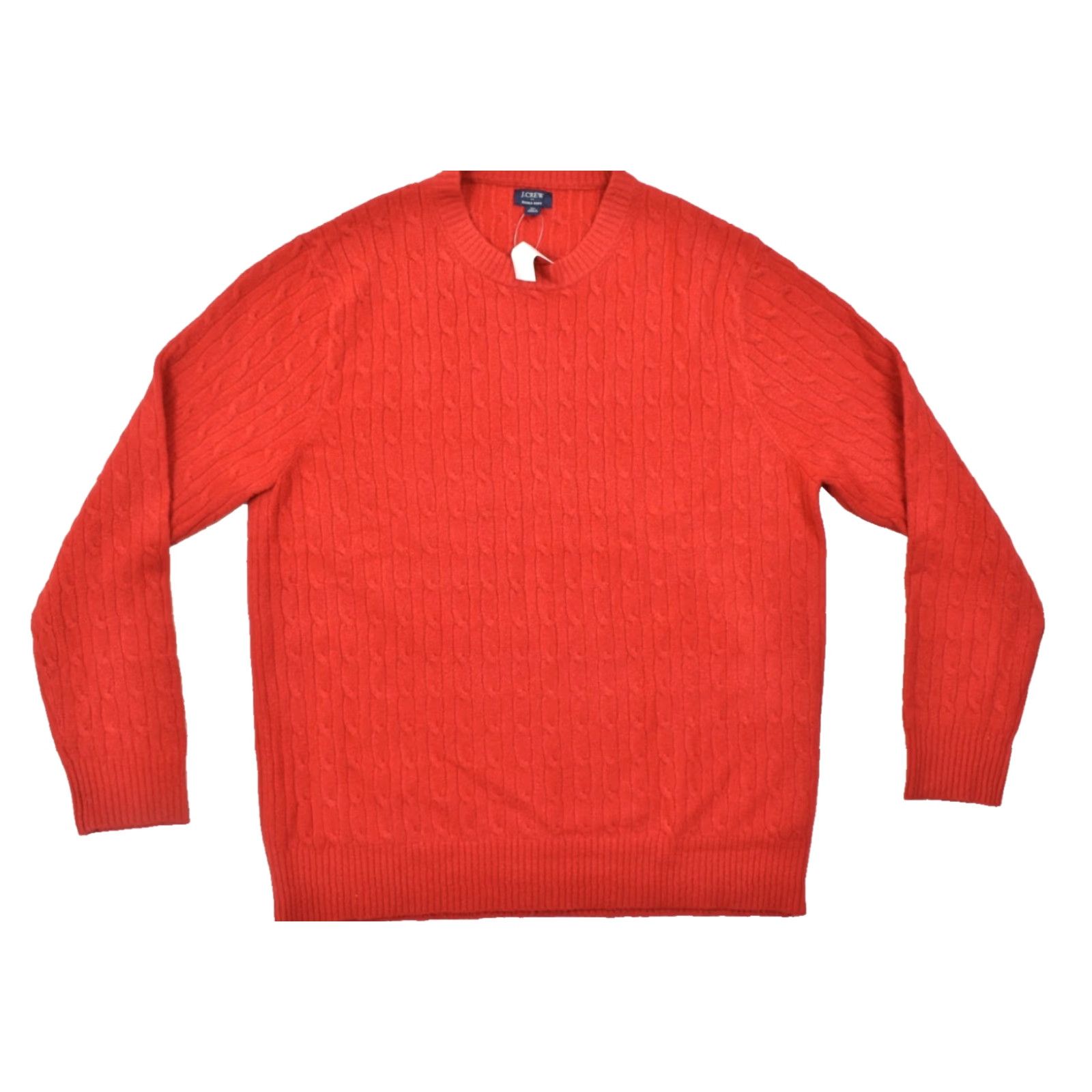 J.Crew J.Crew Sweater Crewneck Red XL Men's Extra-Soft Cable Knit Pullover NWT Size US XL / EU 56 / 4 - 2 Thumbnail