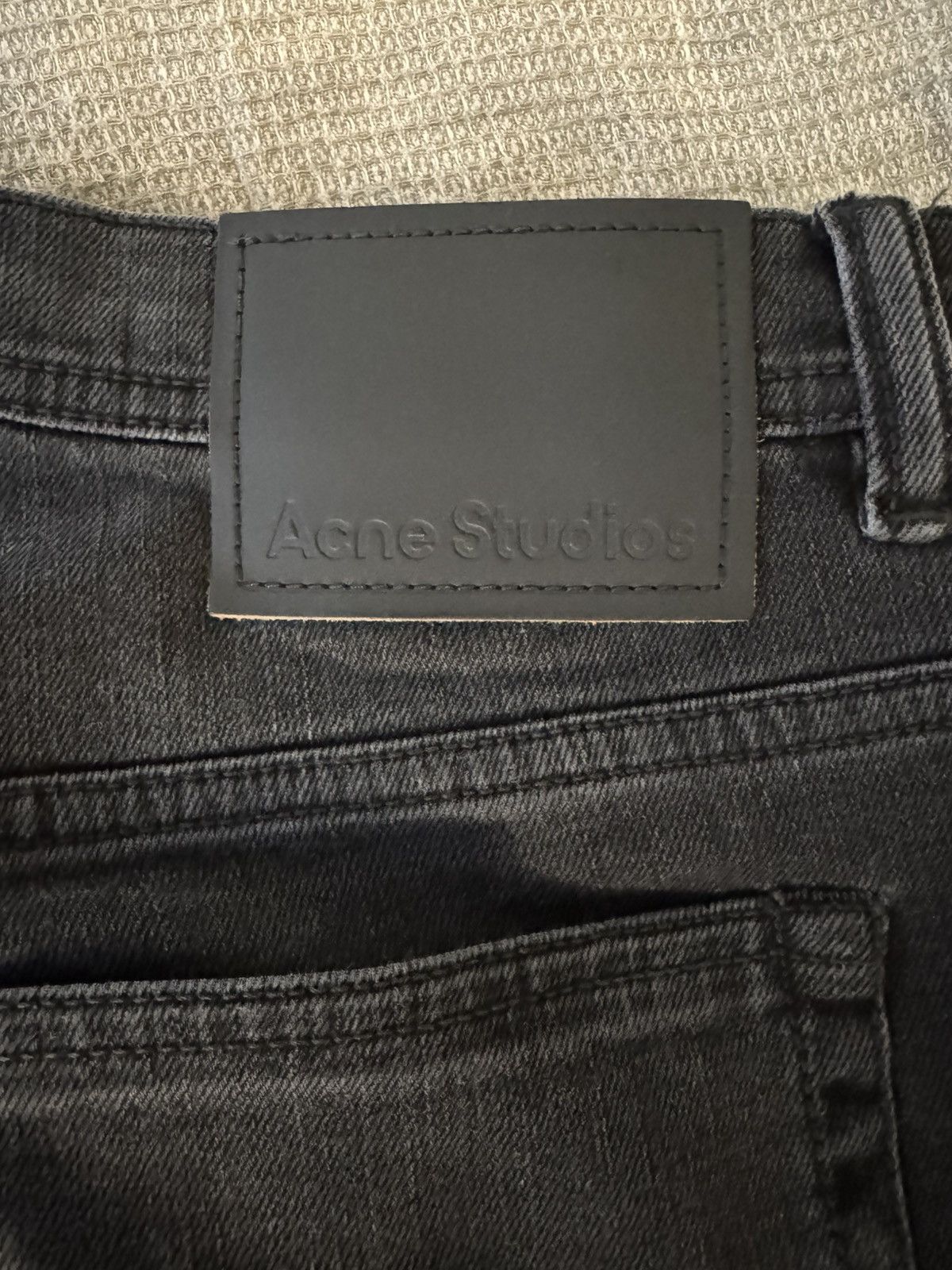 Acne Studios Acne Studios Black Slim-River Fit Jeans (Used Black) Size US 32 / EU 48 - 5 Thumbnail