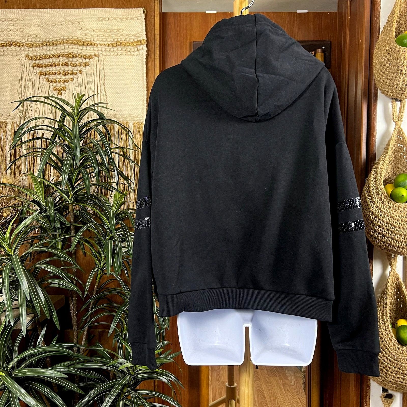 NFL Dallas Cowboys Cropped Hoodie M | Sequin Star Black Fleece Size M / US 6-8 / IT 42-44 - 2 Thumbnail