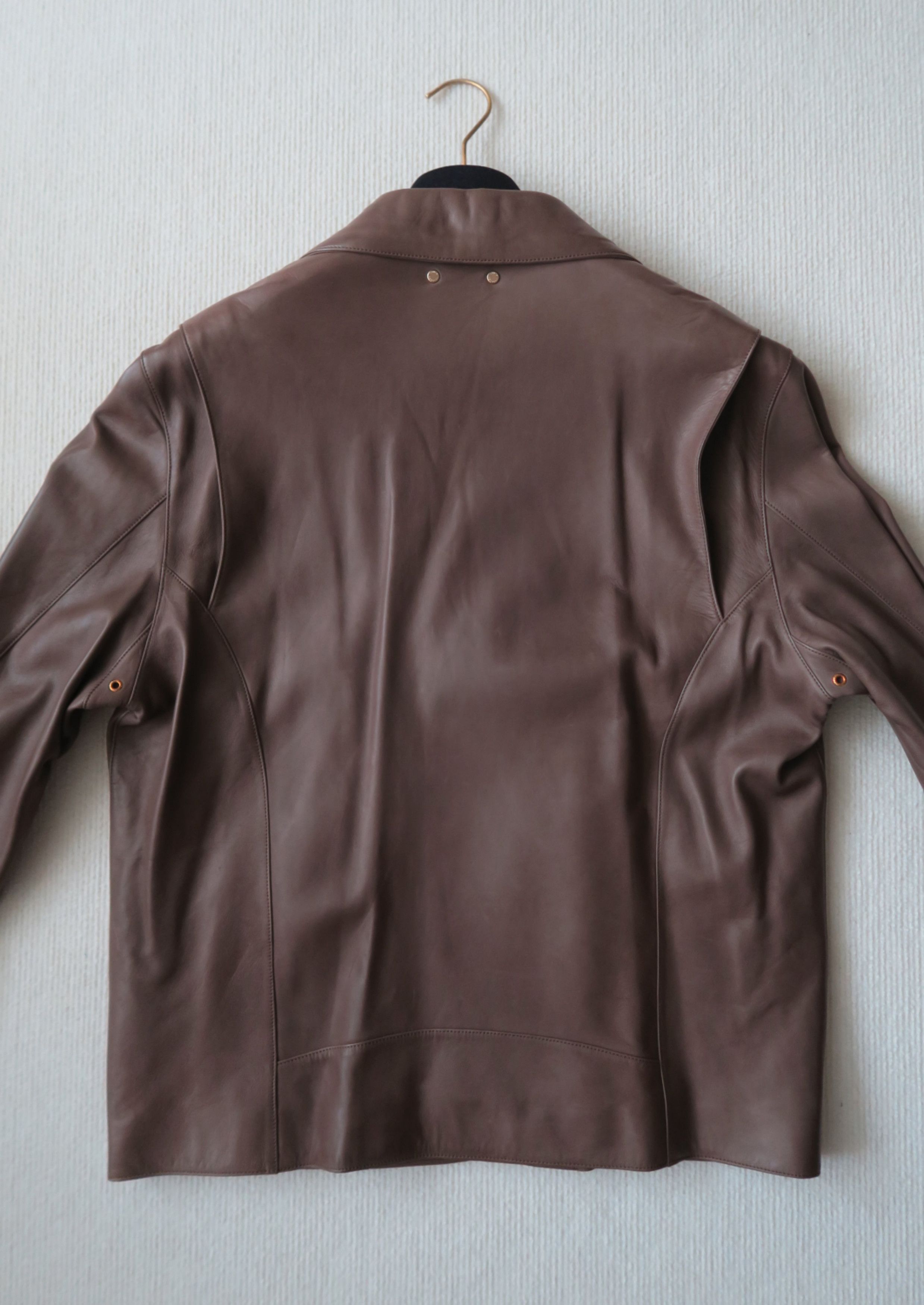 Louis Vuitton Louis Vuitton Biker Style Lambskin Leather Jacket Size US L / EU 52-54 / 3 - 8 Thumbnail