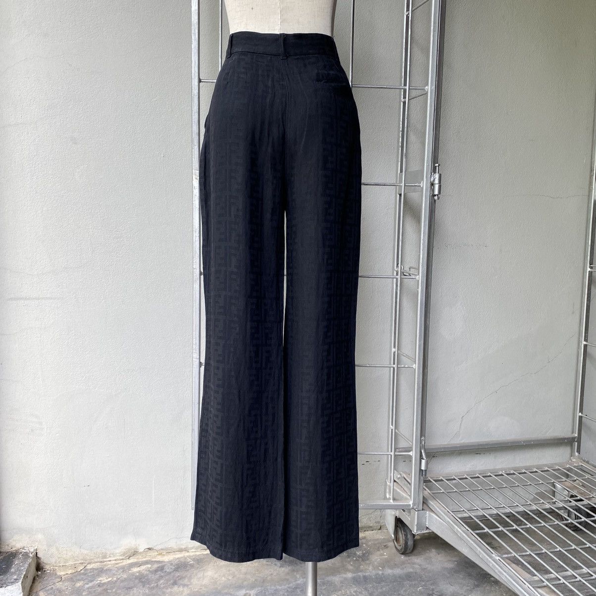 Fendi FENDI Black Monogram Pattern Pants Size 28" / US 6 / IT 42 - 10 Thumbnail