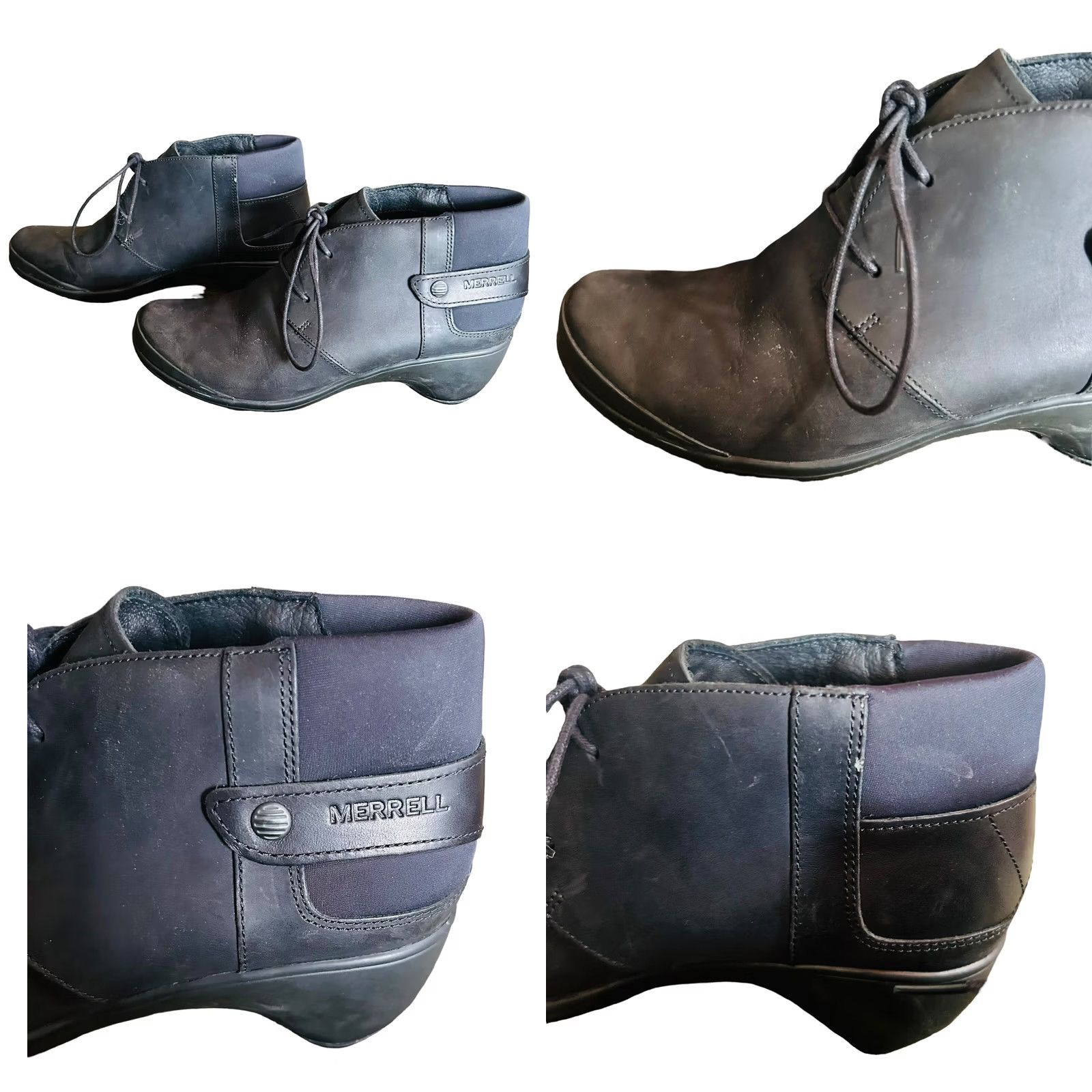 Merrell Merrell Veranda Ankle Booties Women’s Size 7.5 Black Buckle Casual Biker Boots Size US 8 / IT 38 - 9 Thumbnail