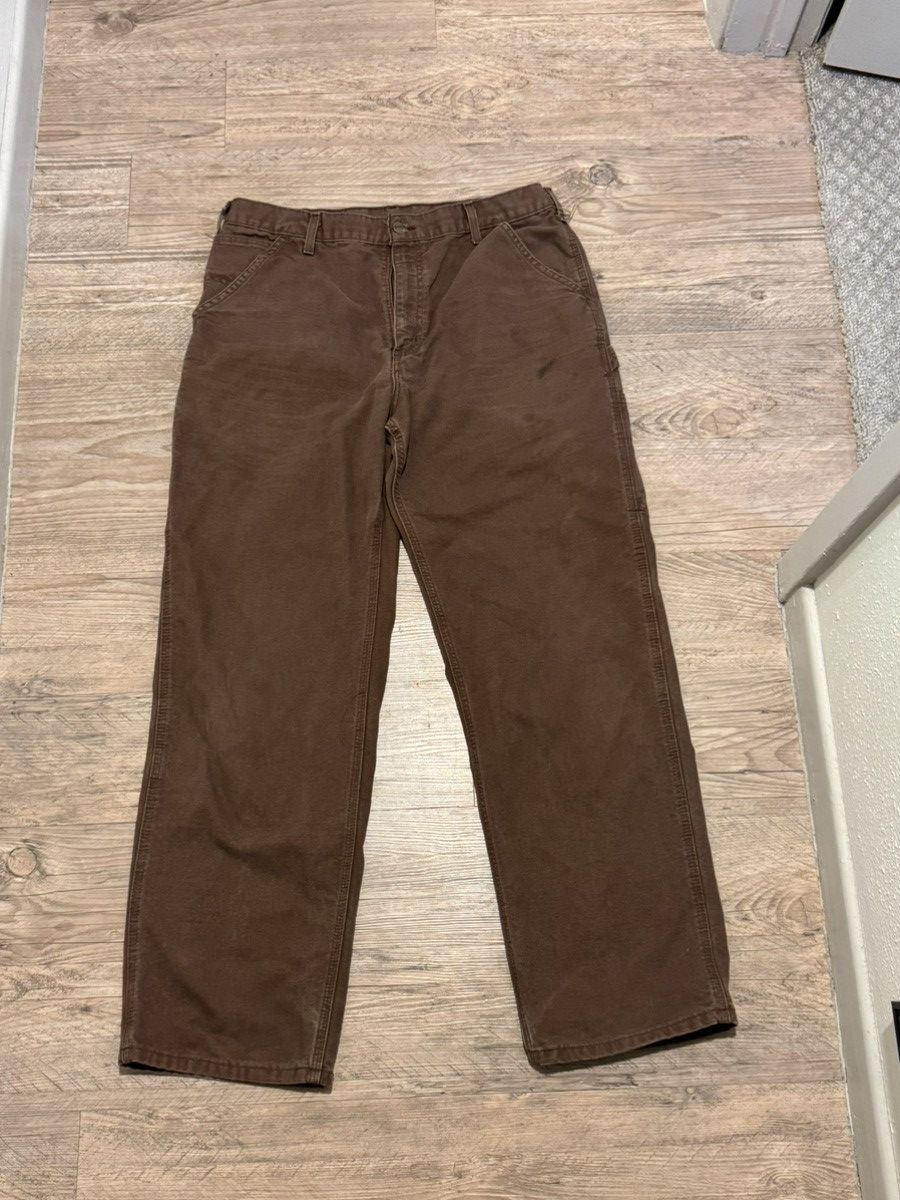 Carhartt brown straight jeans size 34 x32